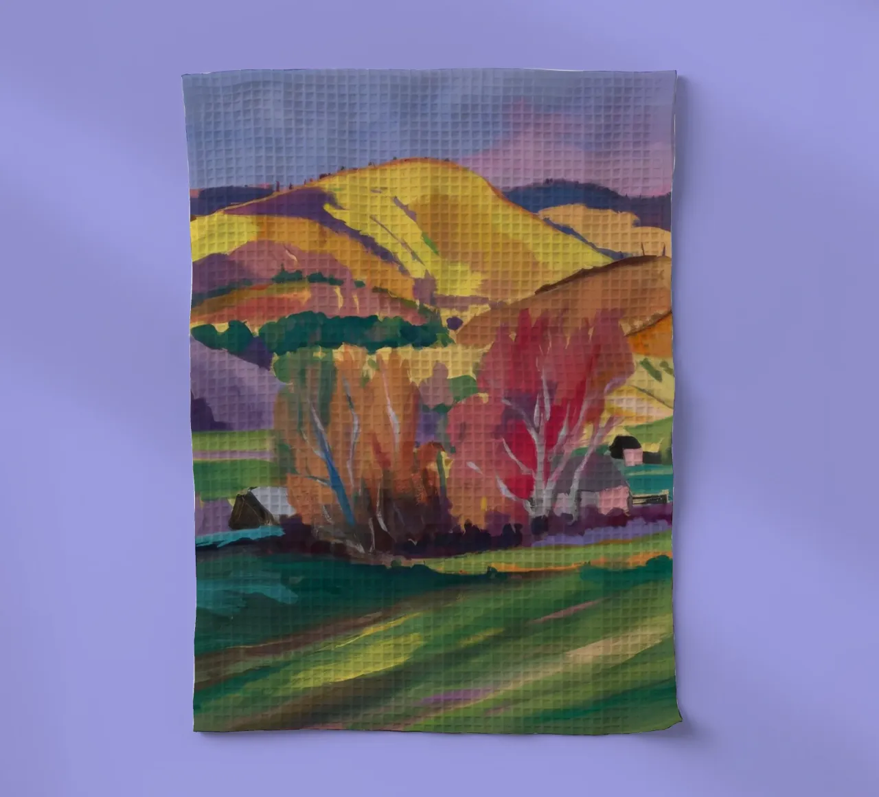Courbe de la colline d'or torchon de Radiance Landscape