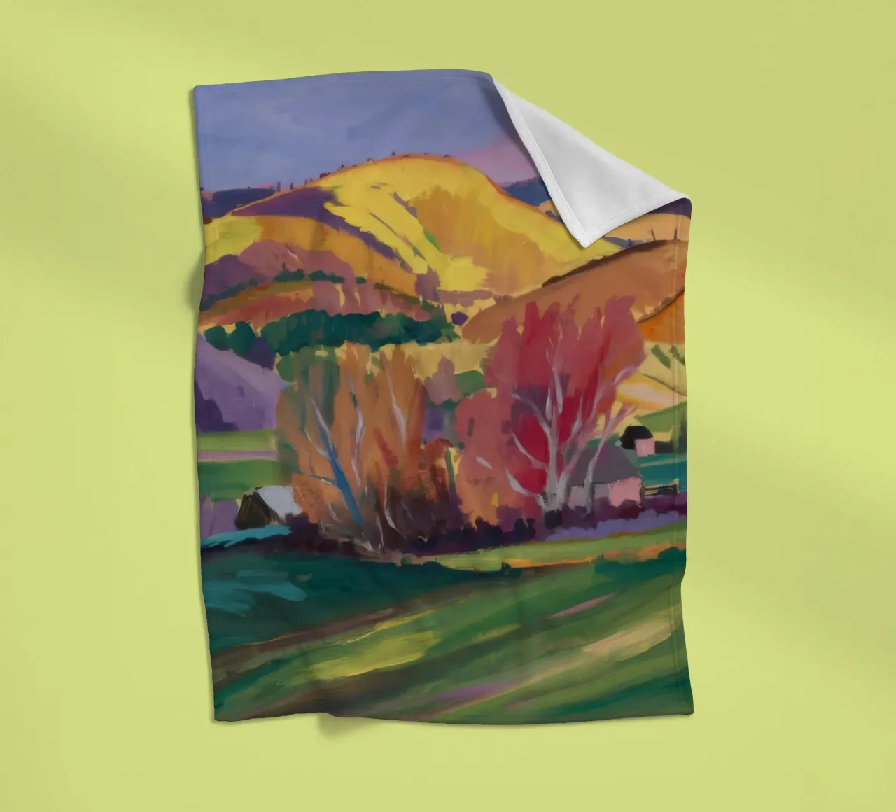 Curva della collina d'oro coperta in pile da Radiance Landscape