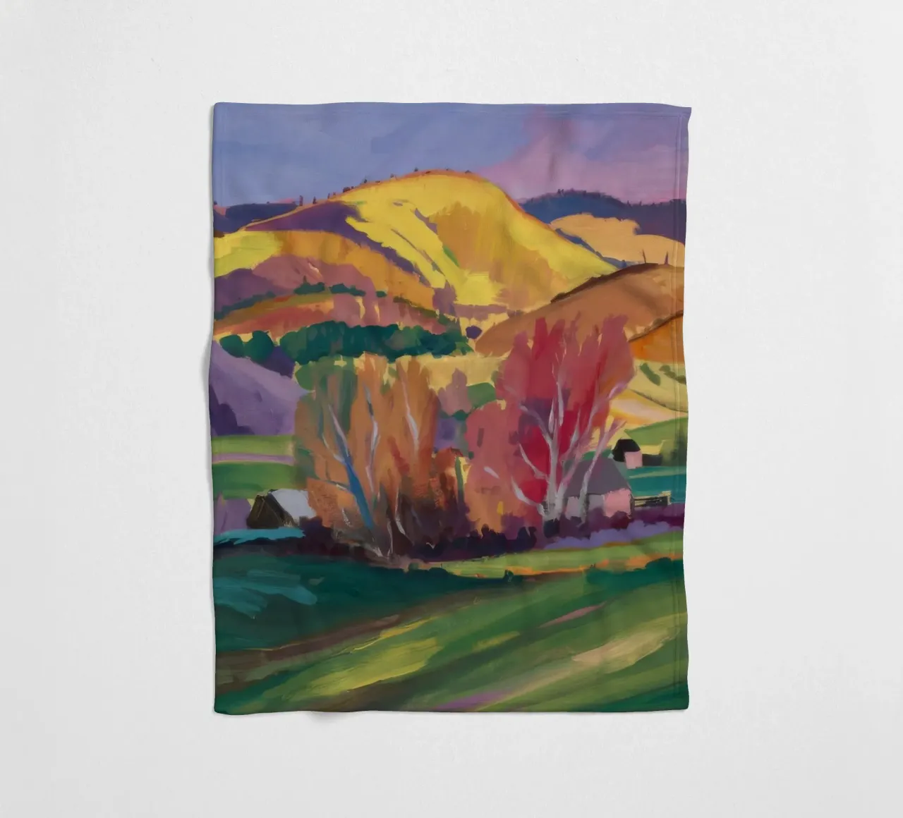 Curva della collina d'oro coperta in pile da Radiance Landscape
