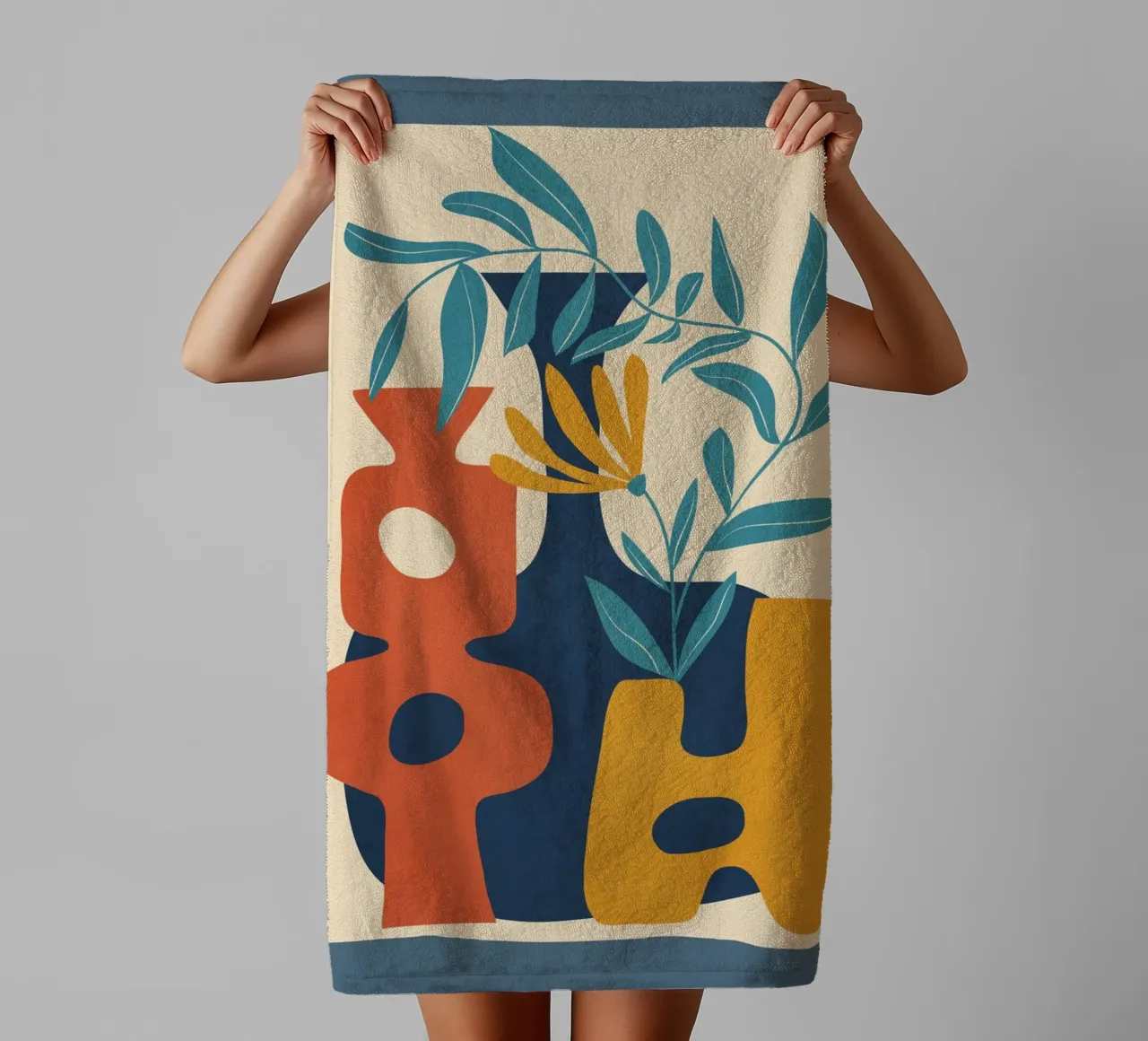 Shapes in Bloom 1 asciugamano da bagno da cityart