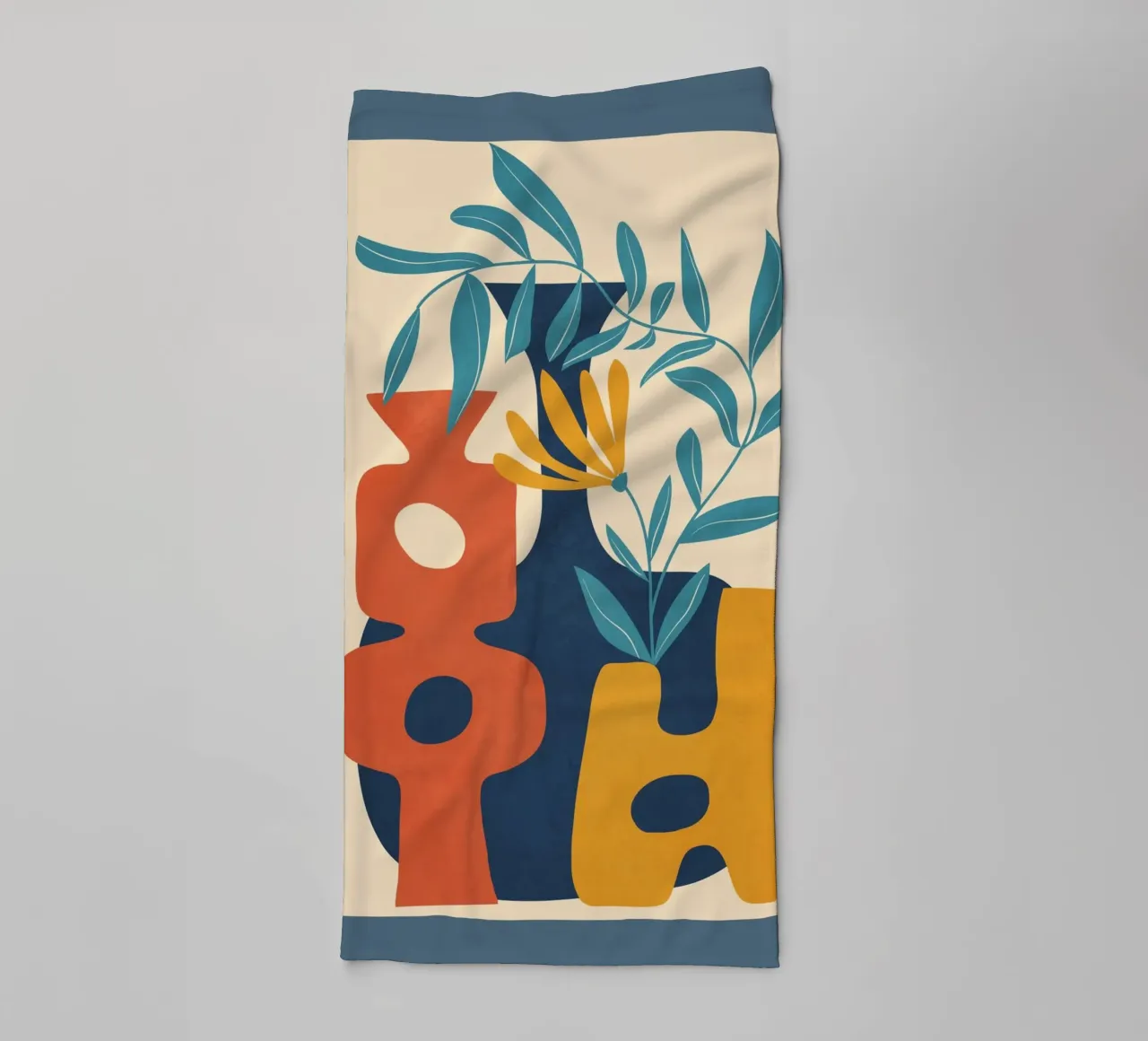 Shapes in Bloom 1 asciugamano da bagno da cityart