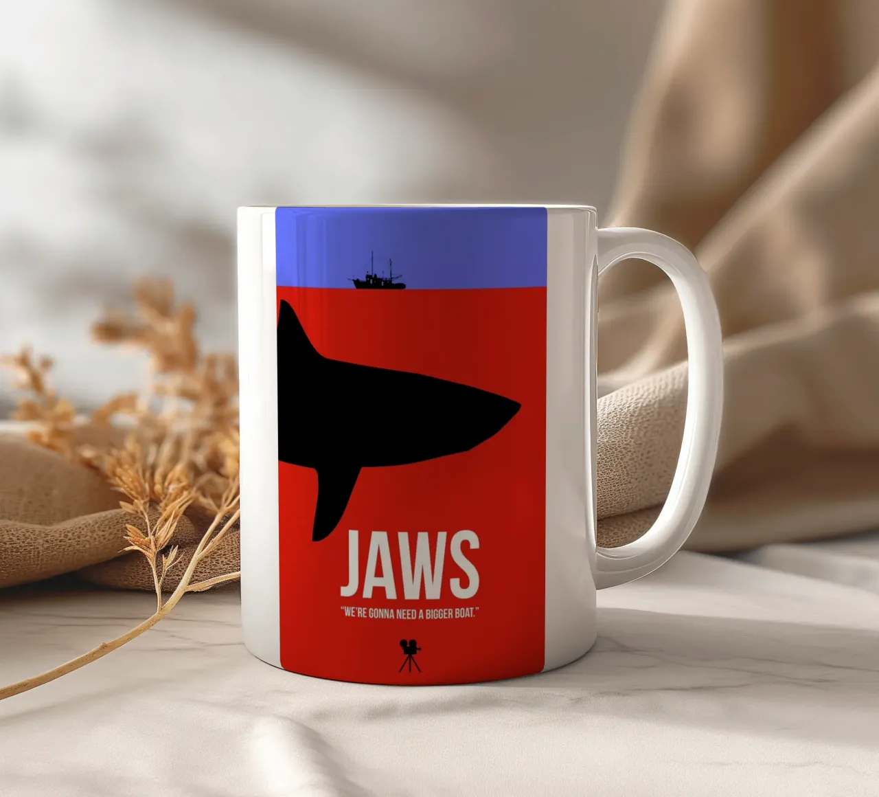 Jaws tazza in ceramica da Naxart