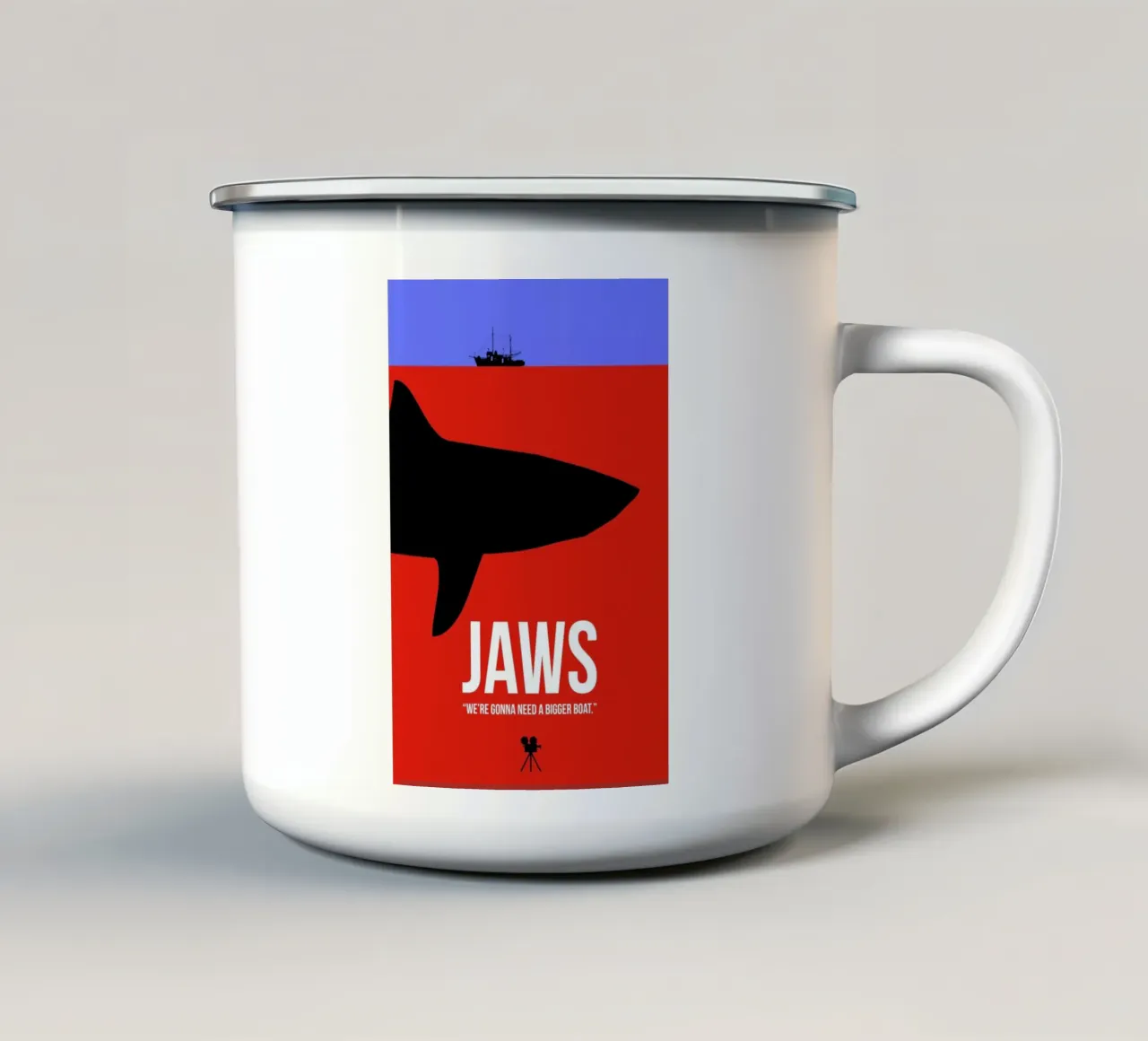 Jaws tazza in smalto da Naxart