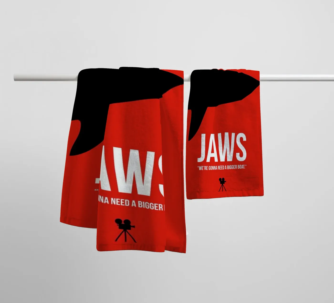 Jaws towel by Naxart