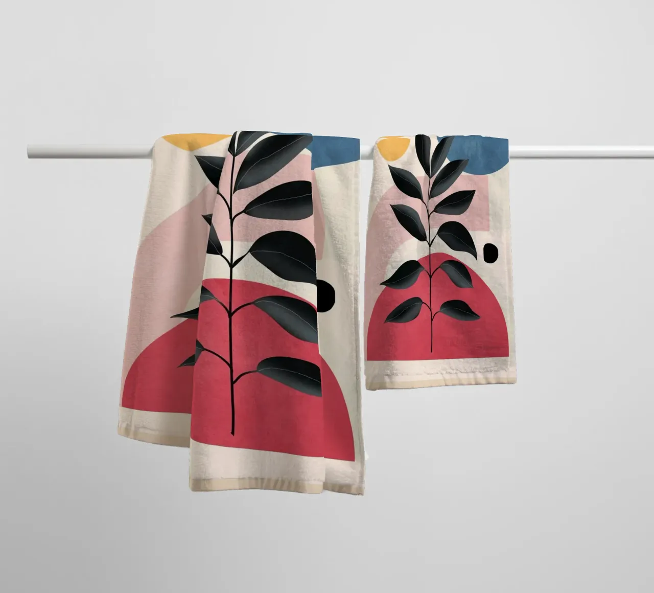 Soft Shapes XIV towel by cityart