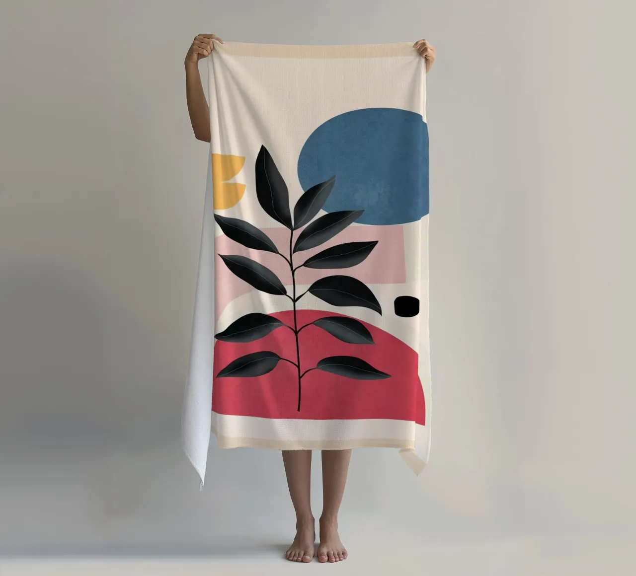 Soft Shapes XIV strandhanddoek van cityart