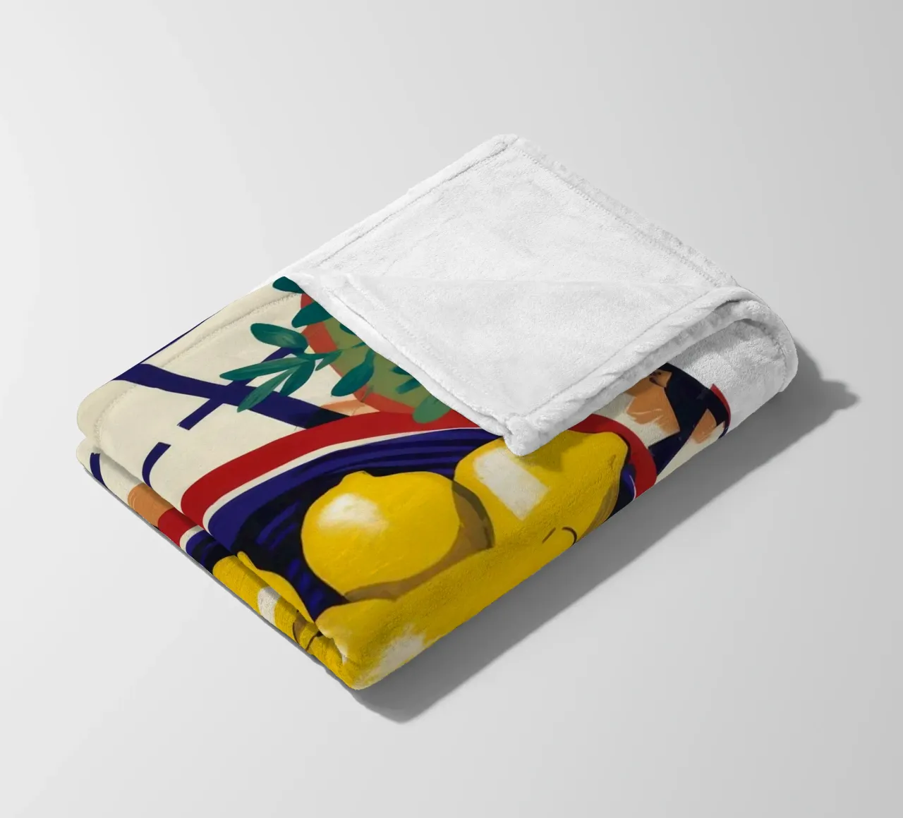 Limone light a scacchi coperta in pile da Moonlite Desire