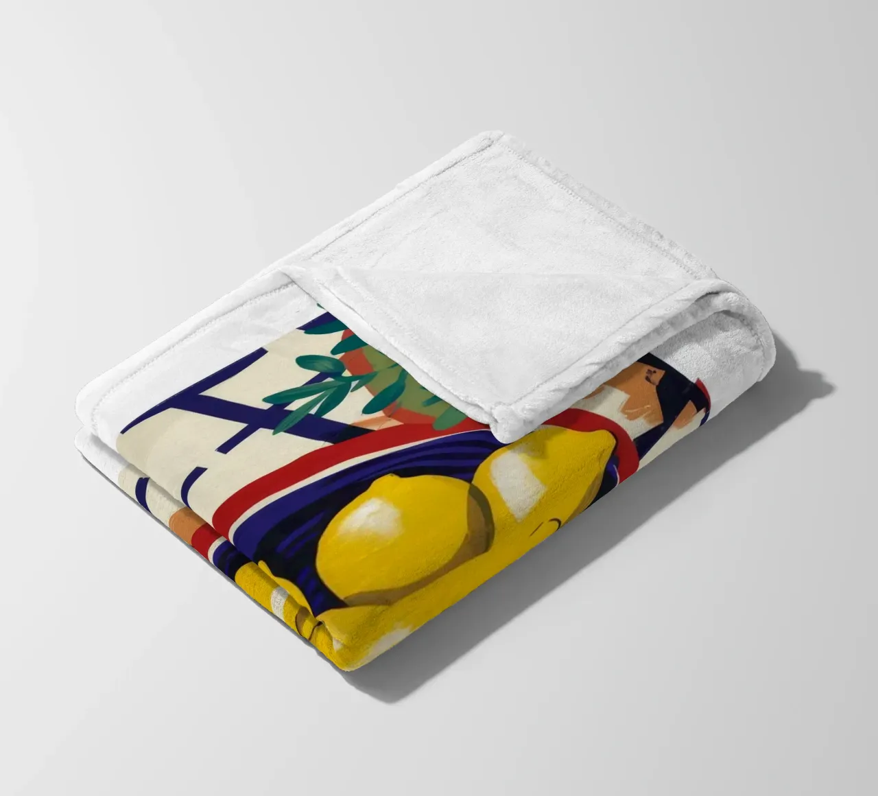 Limone light a scacchi coperta in pile da Moonlite Desire