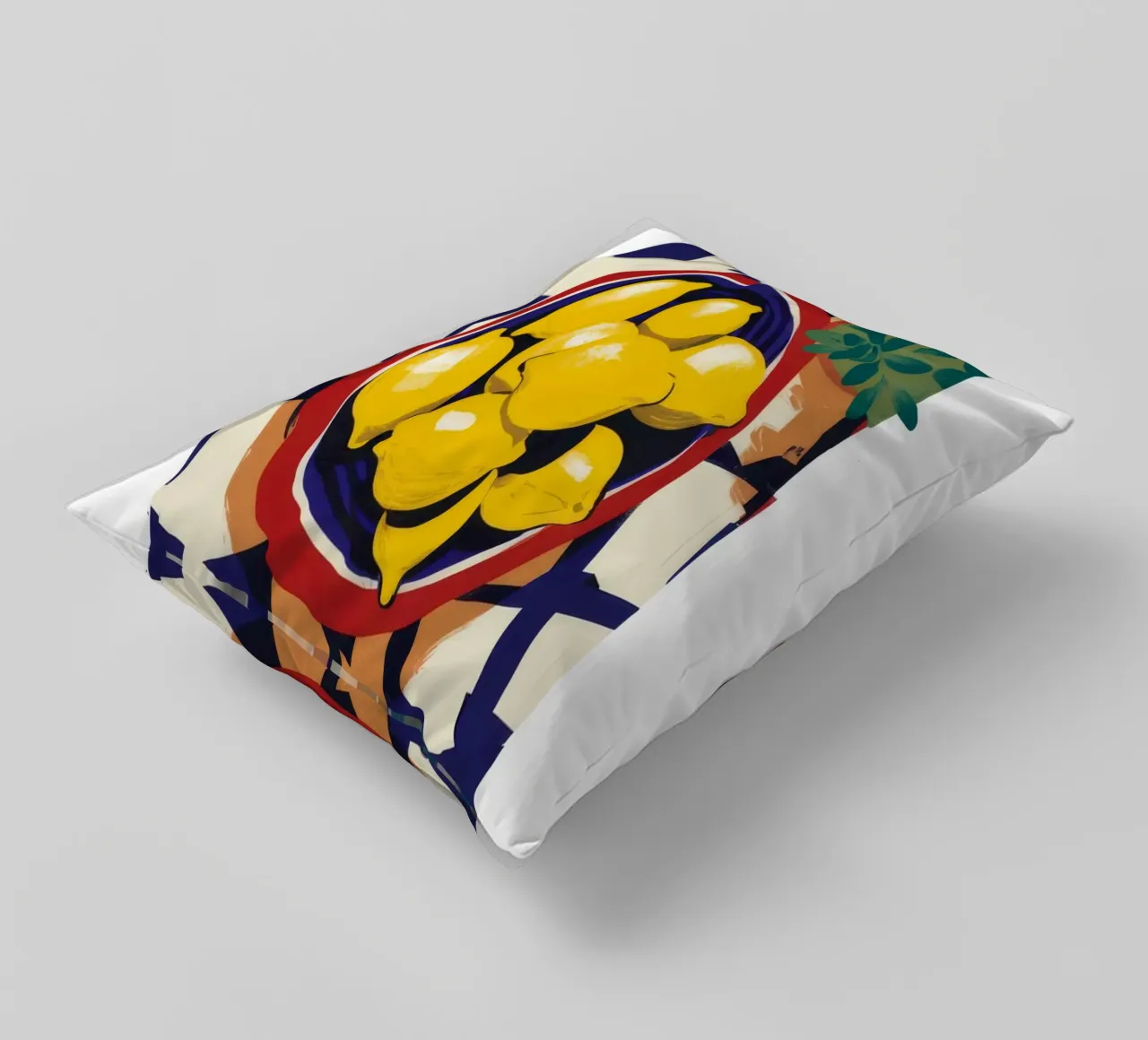 Limone light a scacchi cuscino da Moonlite Desire