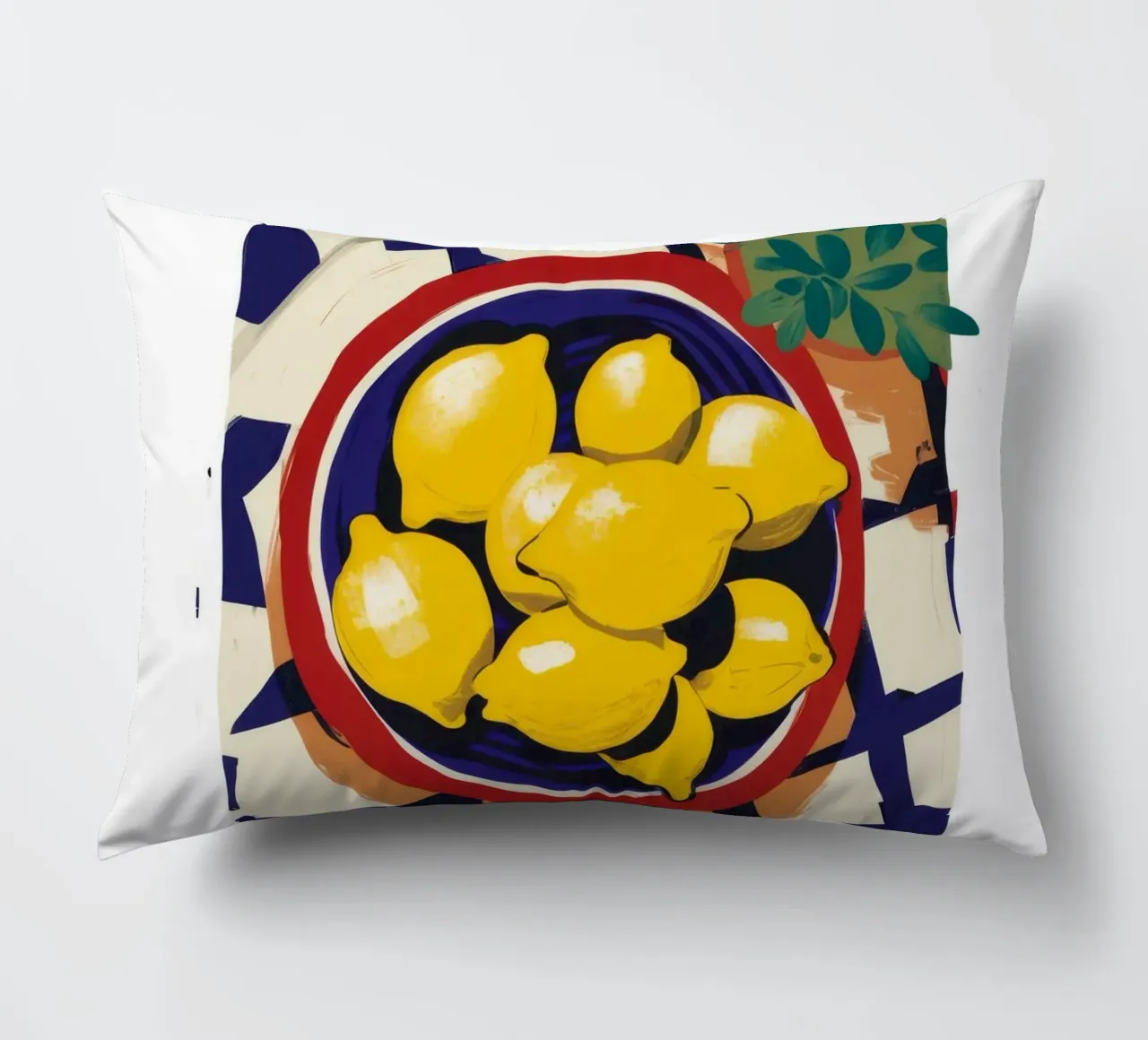 Limone light a scacchi cuscino da Moonlite Desire