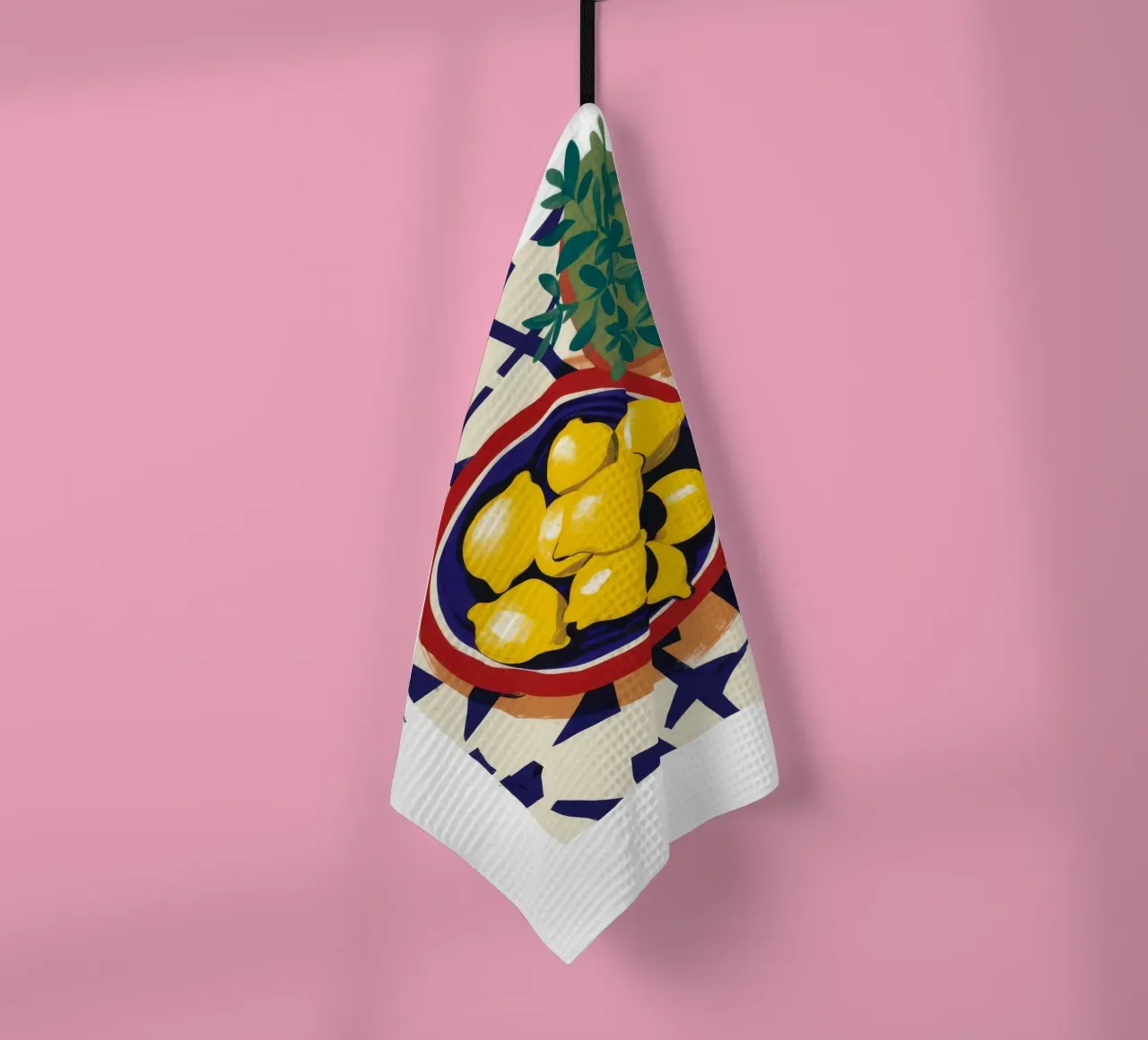 Limone light a scacchi canovaccio da cucina da Moonlite Desire