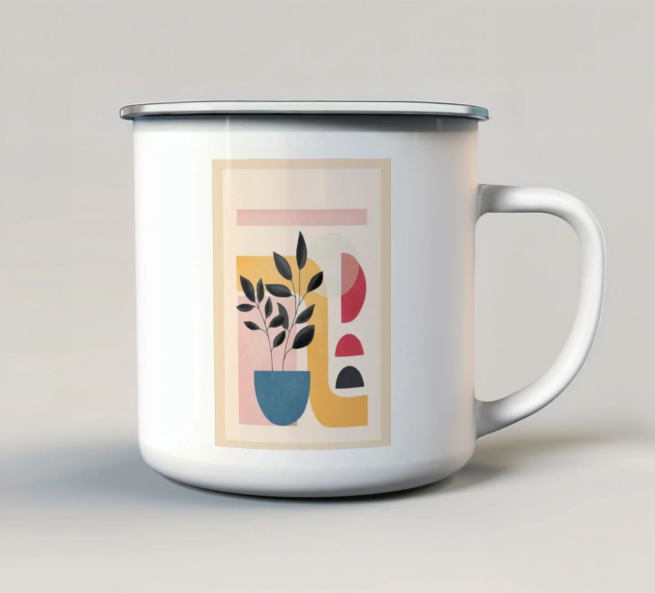 Soft Shapes XV tazza in smalto da cityart