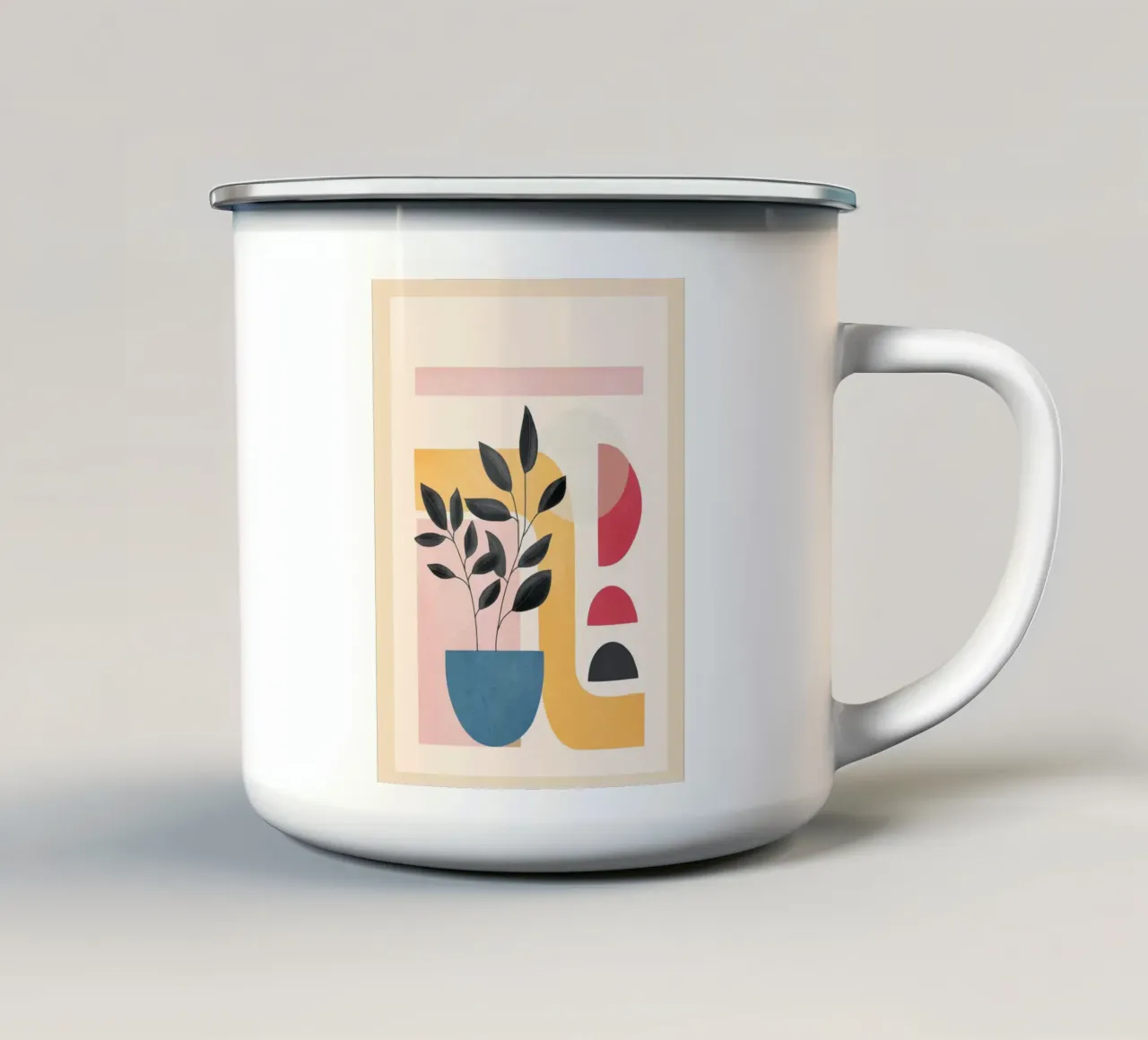 Soft Shapes XV Emaille Tasse von cityart