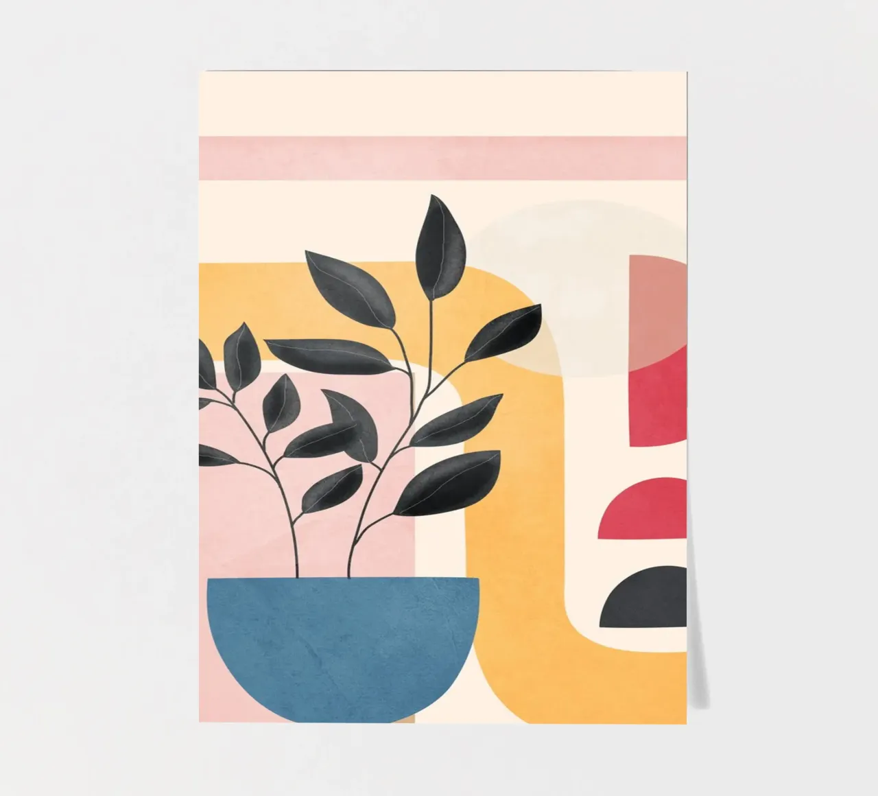 Soft Shapes XV sticker sheet by cityart