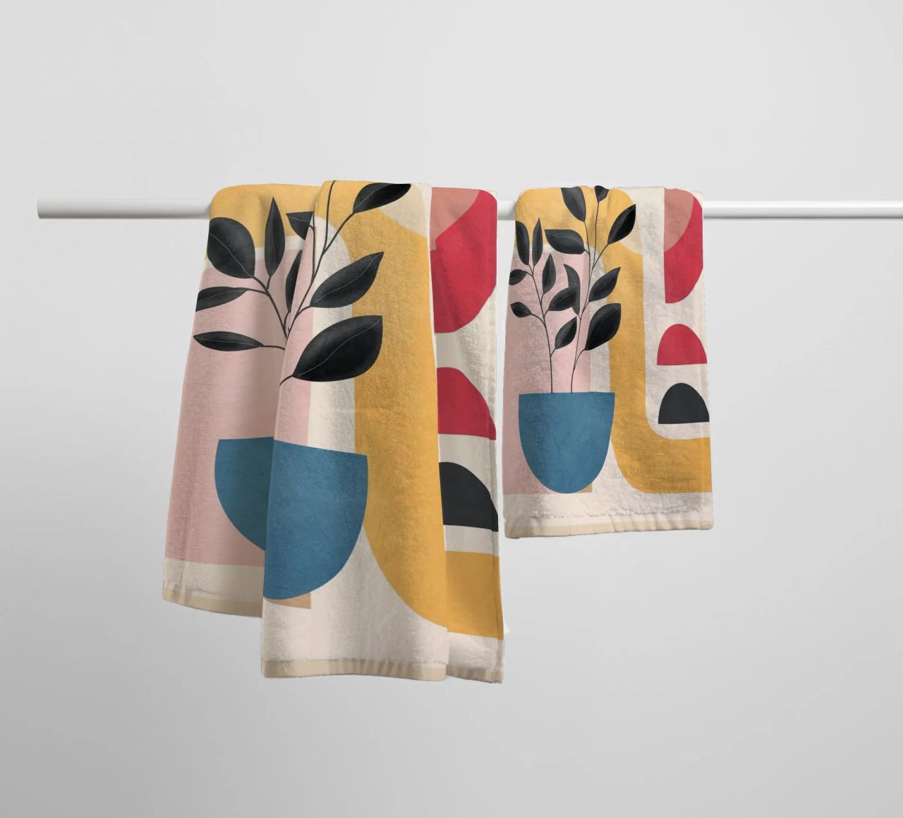 Soft Shapes XV asciugamano da bagno da cityart