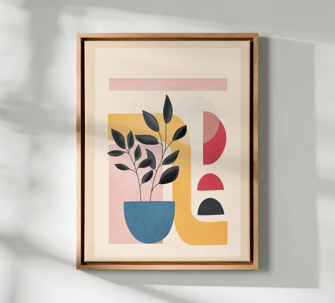 Soft Shapes XV tela con Cornice a cassetta da cityart