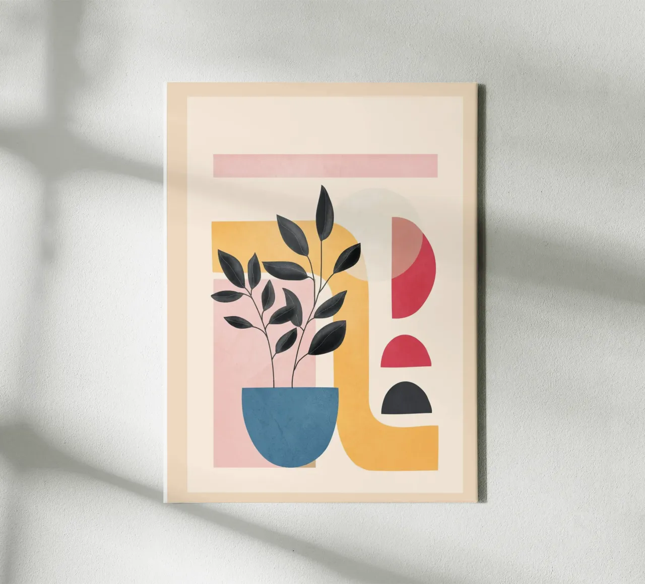 Soft Shapes XV tela con Cornice a cassetta da cityart