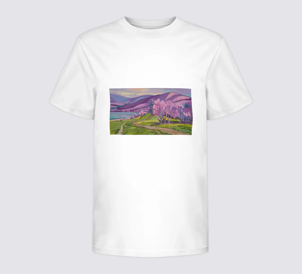 Spring Blossom River kids t-shirt by Radiance Landscape