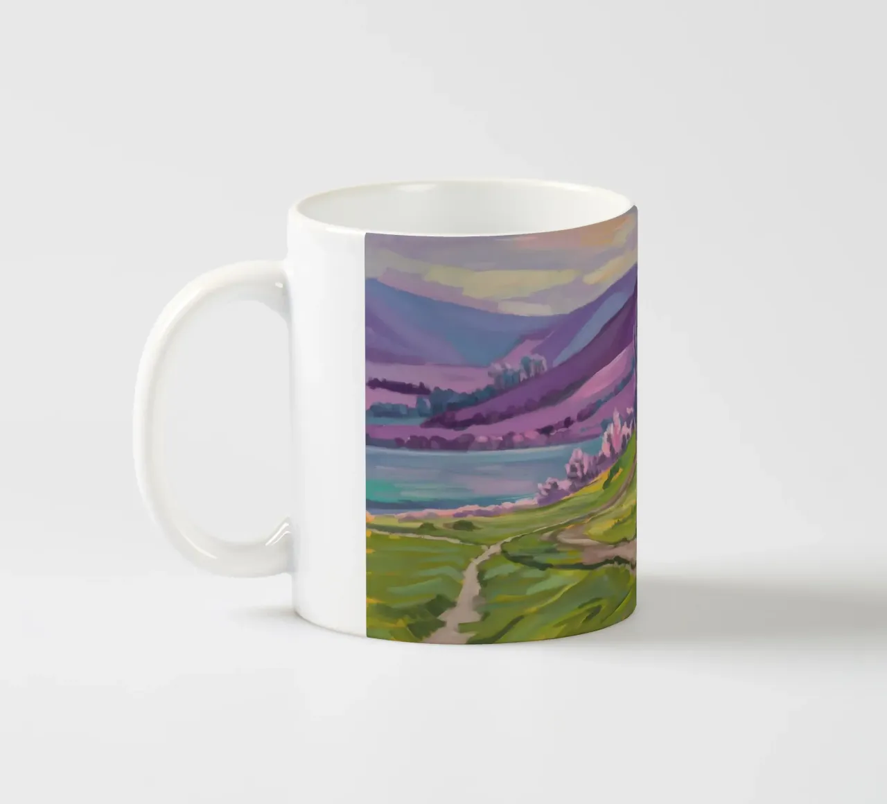Fiume dei fiori di primavera tazza in ceramica da Radiance Landscape