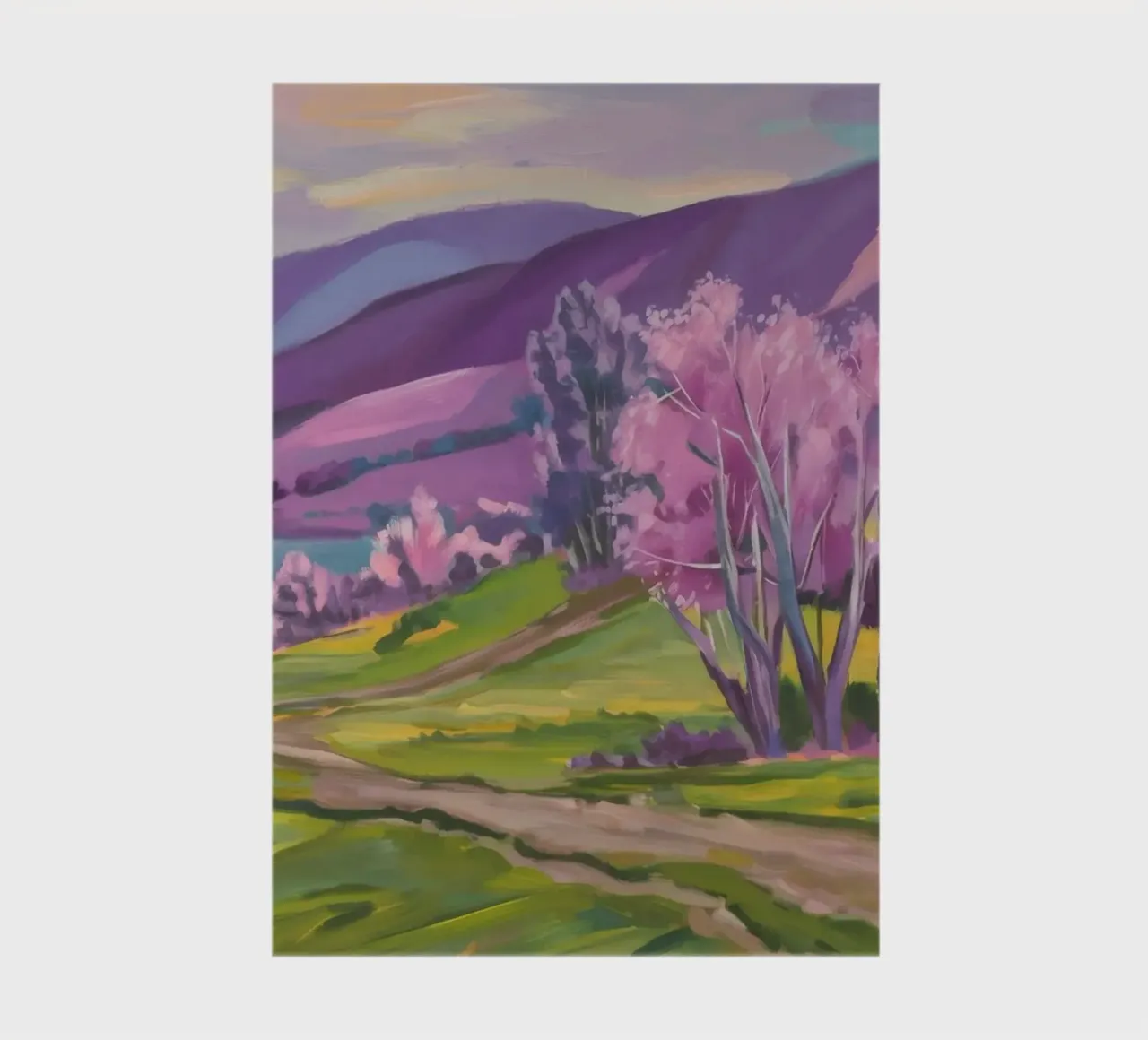 Lentebloesem rivier notitieboek van Radiance Landscape