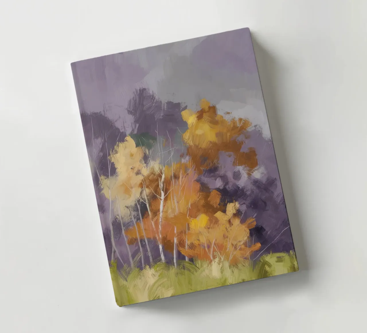 Autumn Birch Haze notebook by Lush Essence