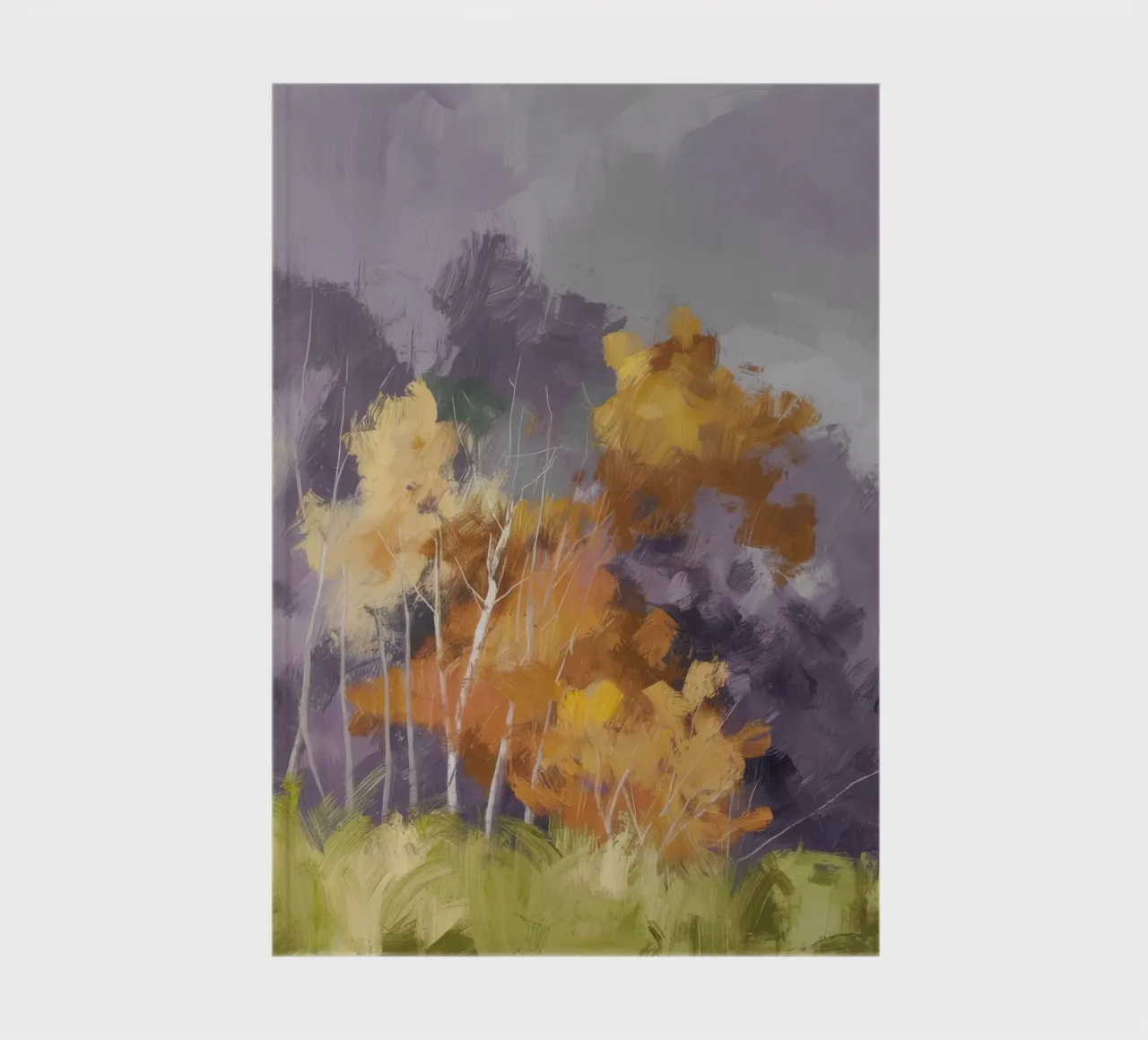 Autumn Birch Haze notebook by Lush Essence