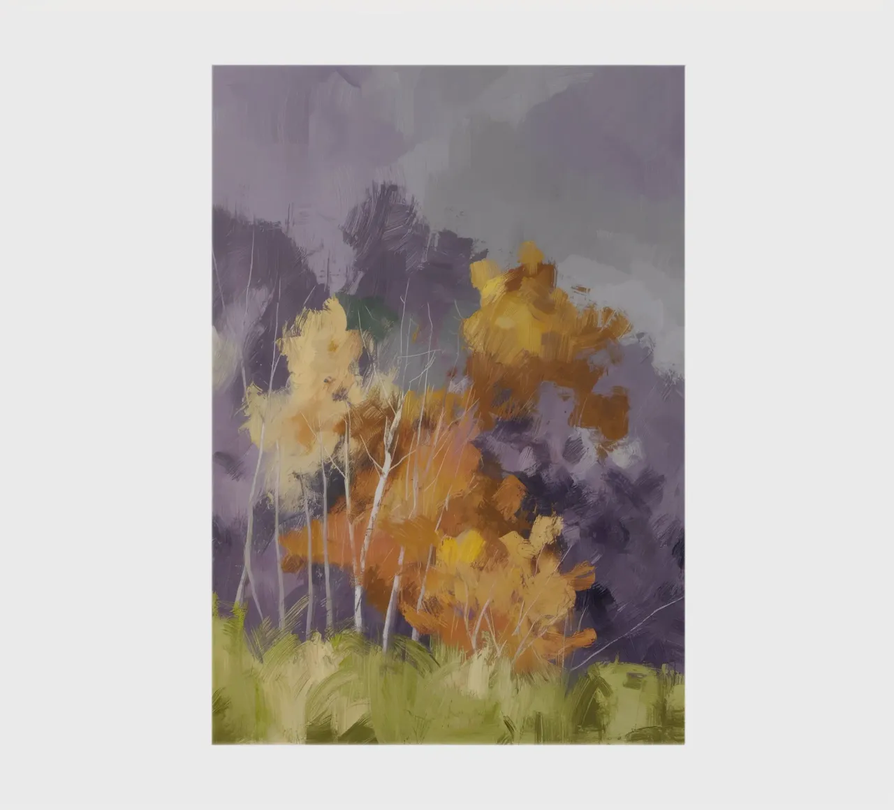 Autumn Birch Haze notebook by Lush Essence