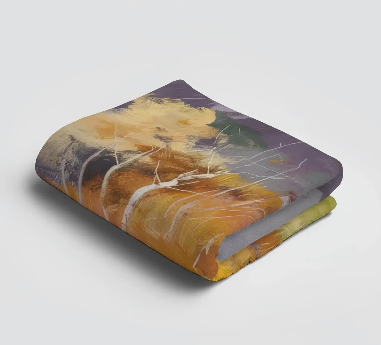 Autumn Birch Haze towel by Lush Essence