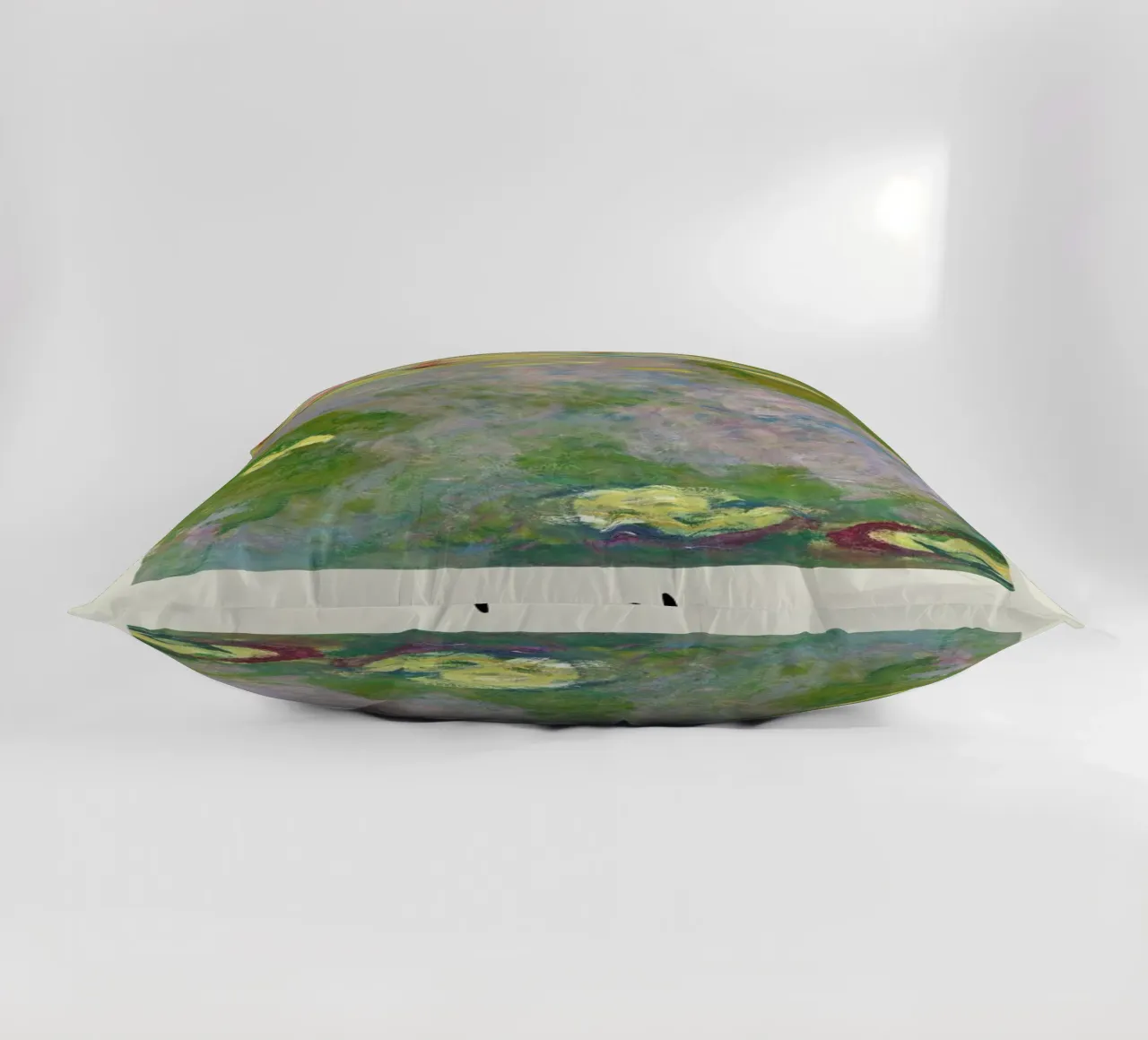 Monet – Signed Water Lilies cuscino da Vintage by JUNIQE