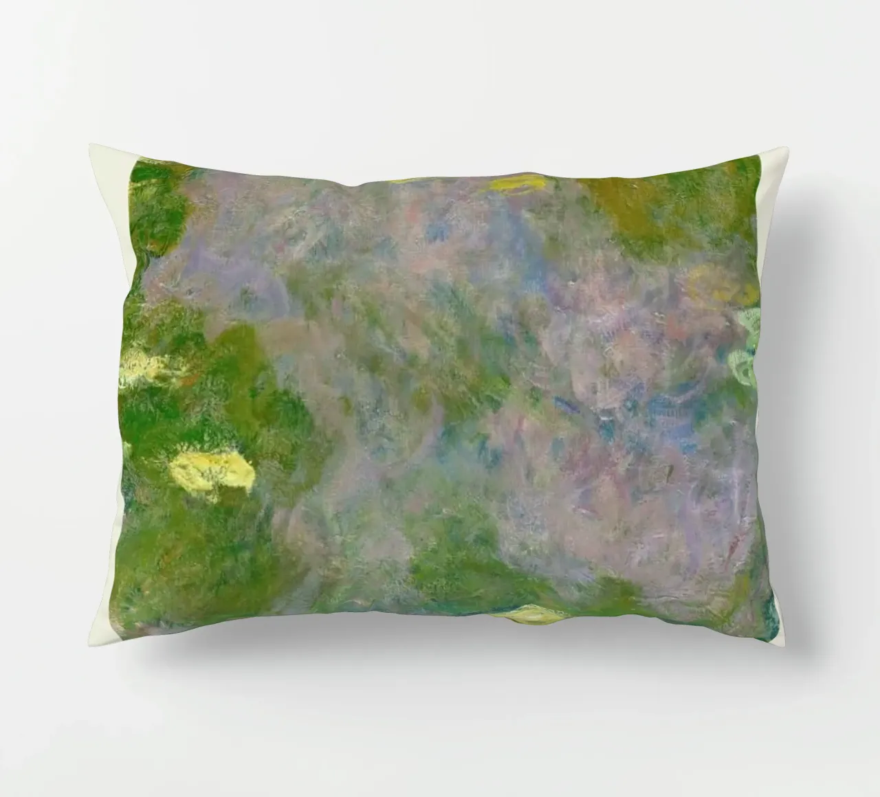 Monet – Signed Water Lilies cuscino da Vintage by JUNIQE