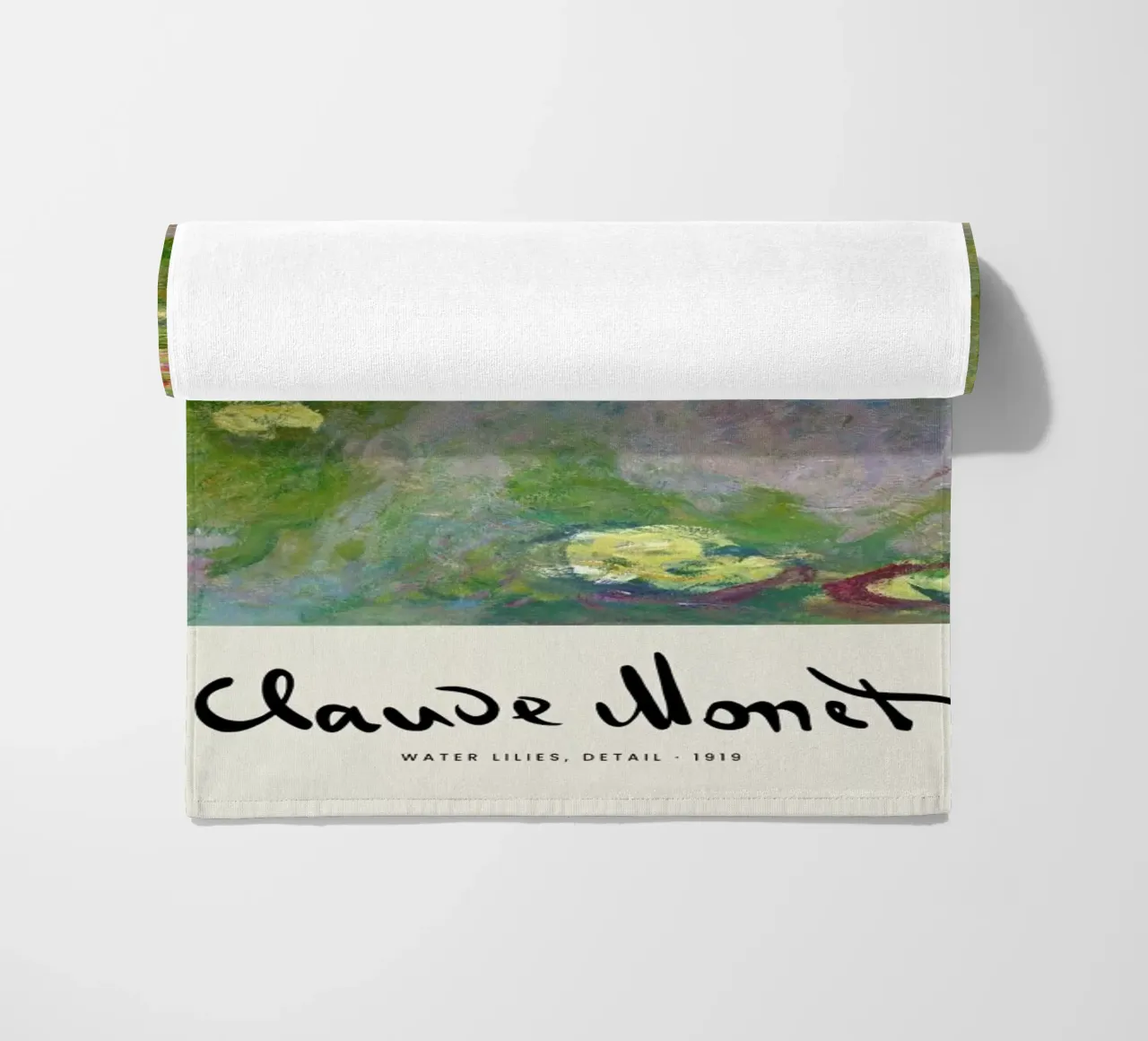 Monet – Signed Water Lilies telo mare da Vintage by JUNIQE