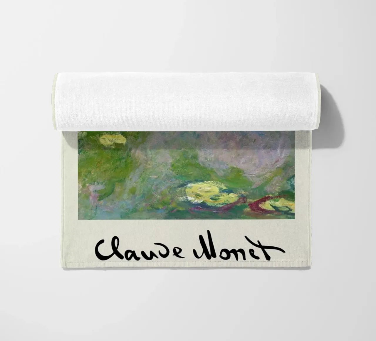 Monet – Signed Water Lilies telo mare da Vintage by JUNIQE