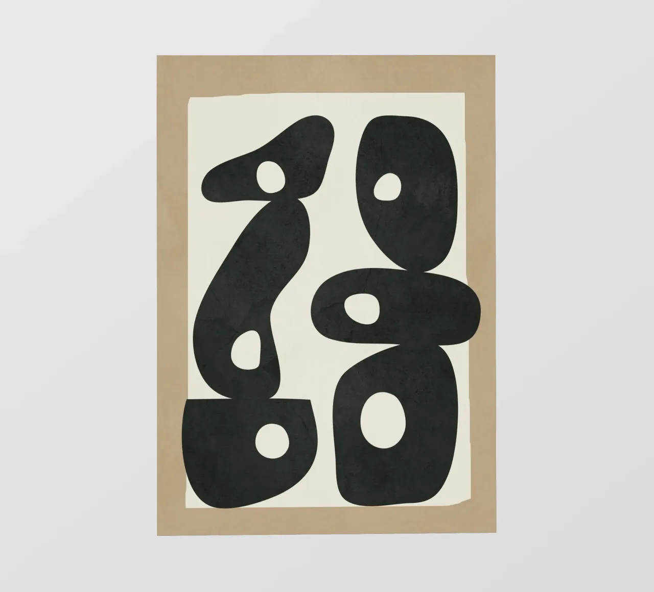 Black & White Mid-Century Modern Art 1 pellicola backlit da Nadjaa