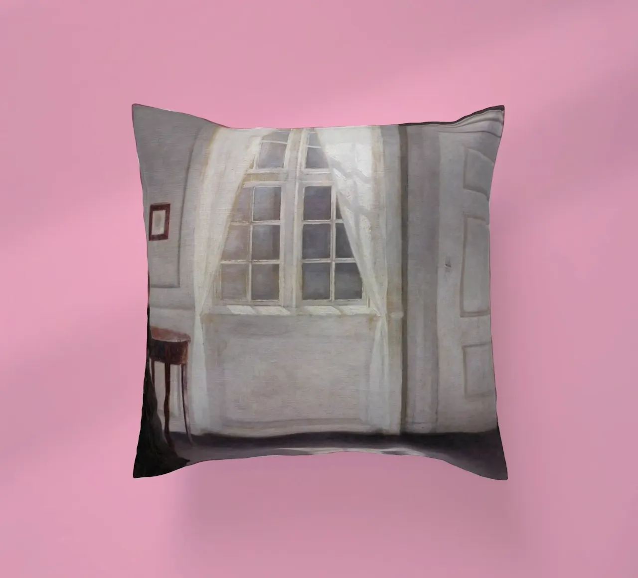 Vilhelm Hammershøi - Interieur, zonlicht - Nordic Art Print kussen van ClubArt