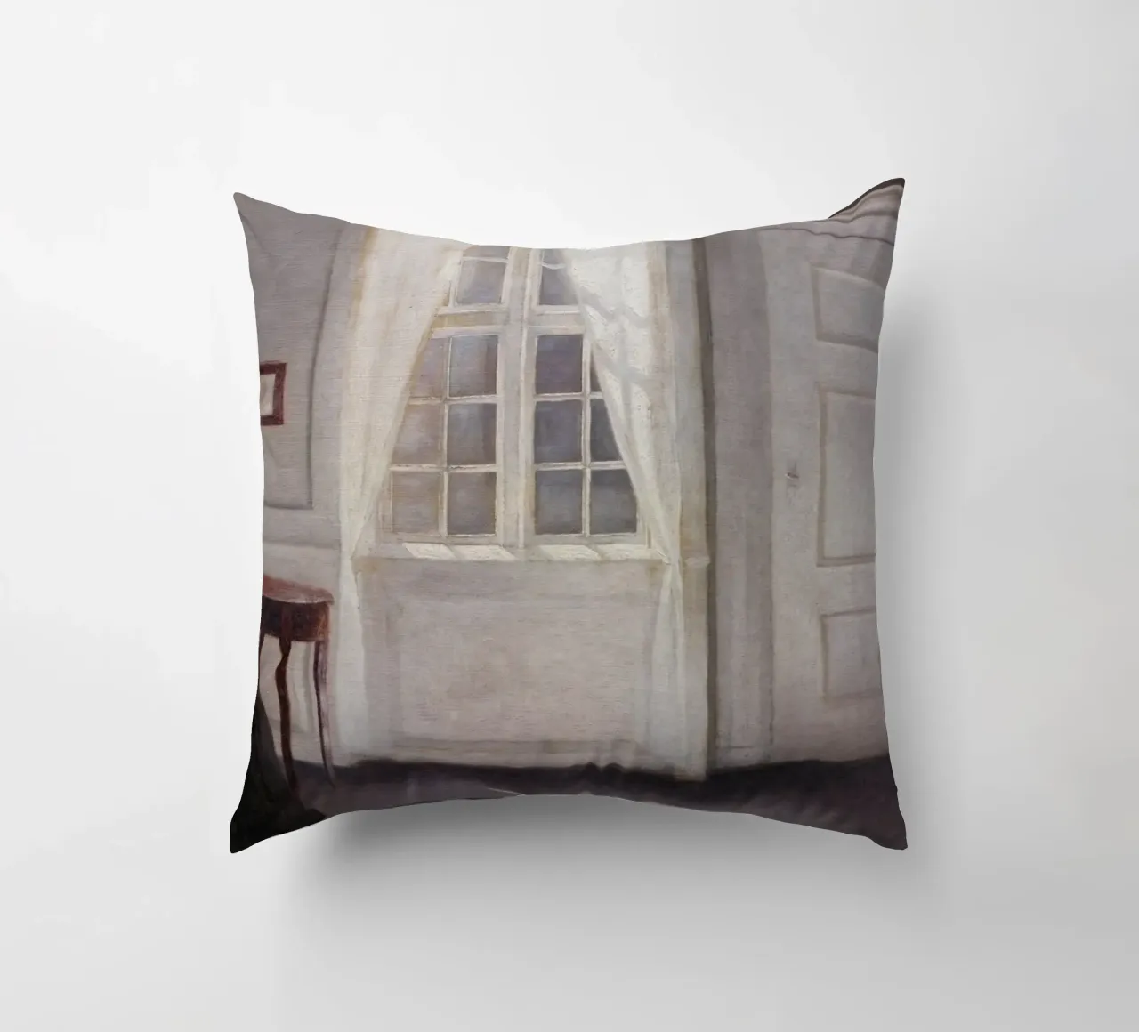 Vilhelm Hammershøi - Interieur, zonlicht - Nordic Art Print kussen van ClubArt
