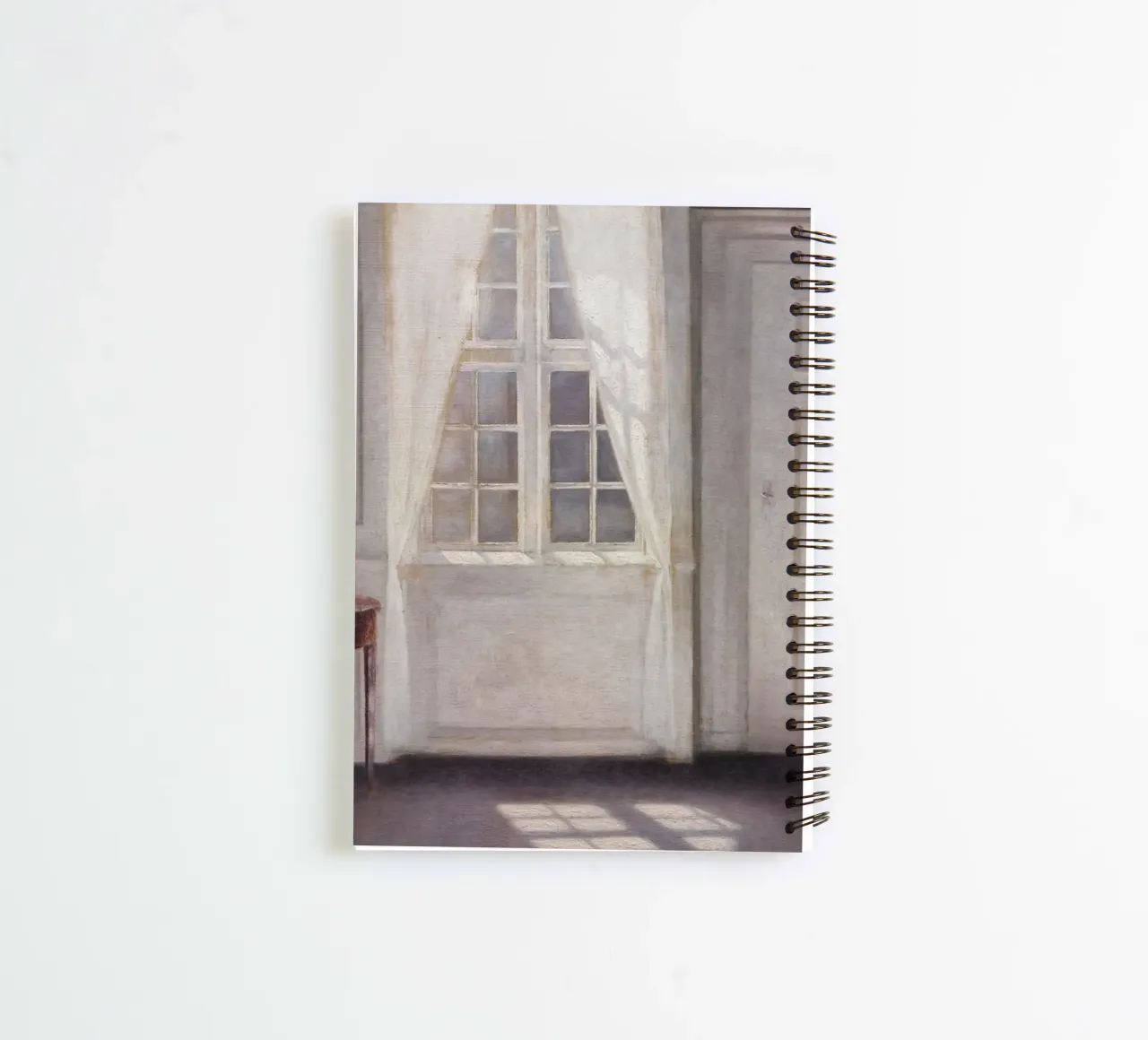 Vilhelm Hammershøi - Innenraum, Sonnenlicht - Nordischer Kunstdruck Ringbuch von ClubArt