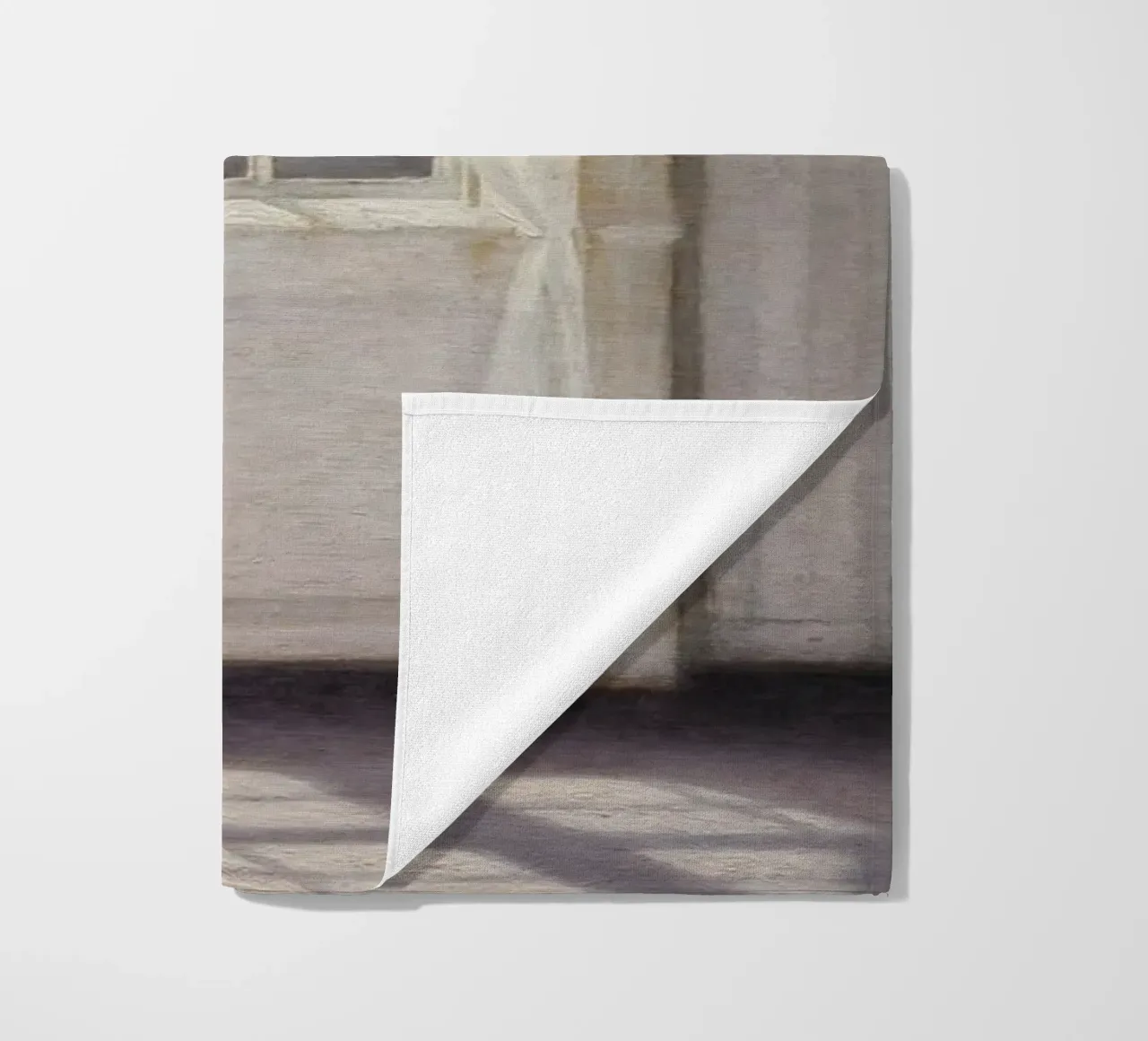 Vilhelm Hammershøi - Interieur, zonlicht - Nordic Art Print strandhanddoek van ClubArt