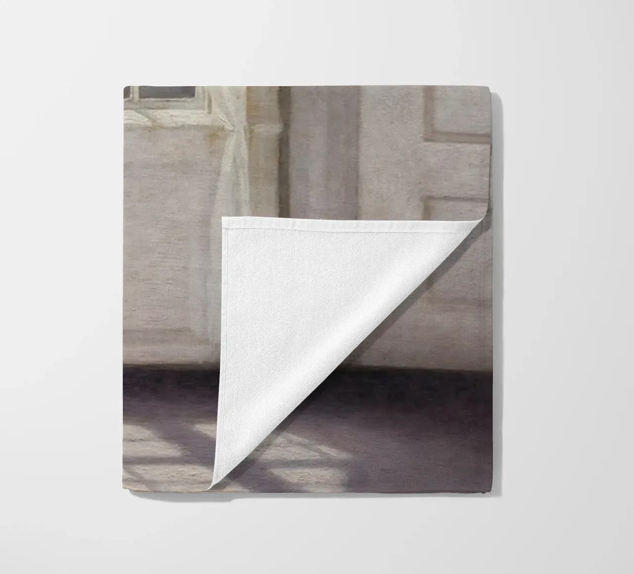 Vilhelm Hammershøi - Interieur, zonlicht - Nordic Art Print strandhanddoek van ClubArt