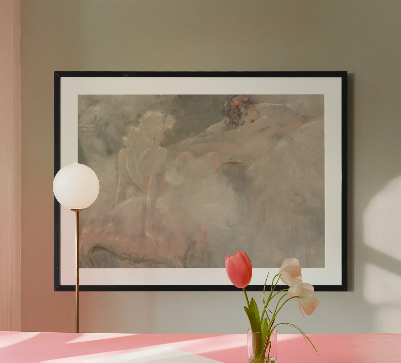 Edgar Degas - Ballerinas Resting - Impressionist Ballet Art poster by ClubArt