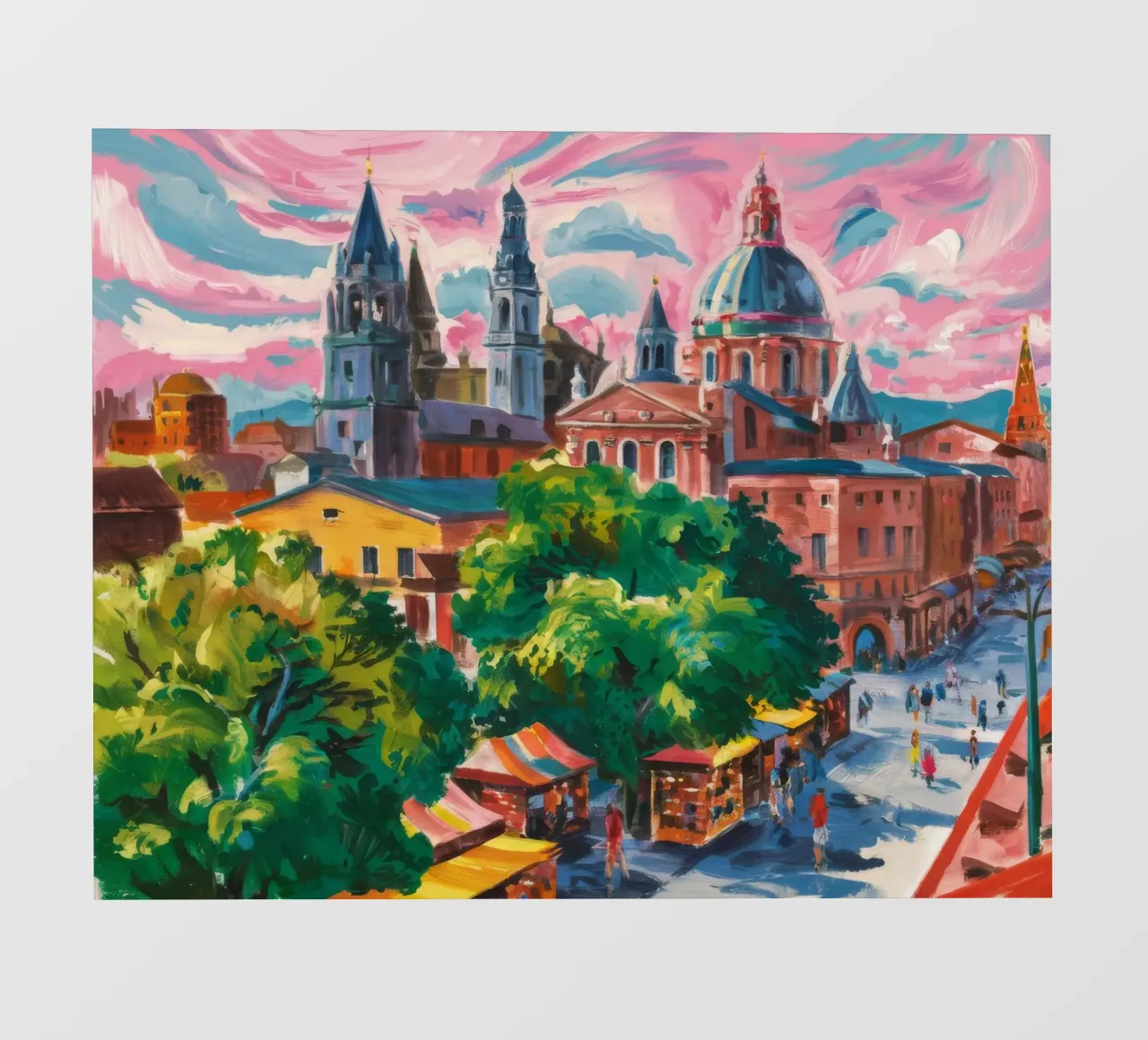 Panorama della Città della Cattedrale telo in pvc da Lush Essence