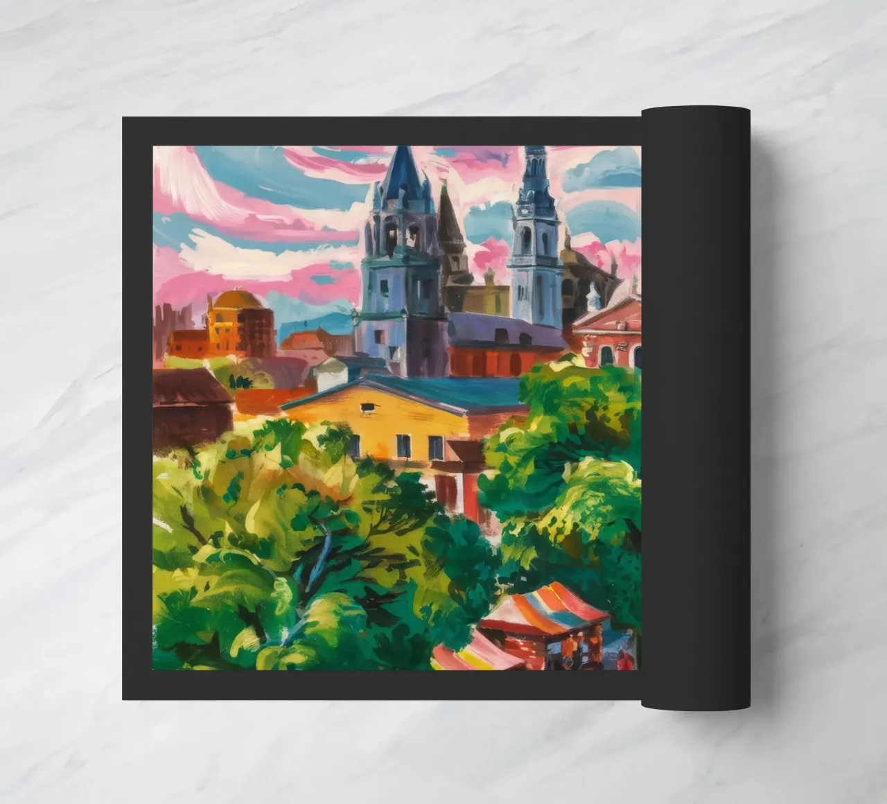 Panorama della Città della Cattedrale zerbino da Lush Essence