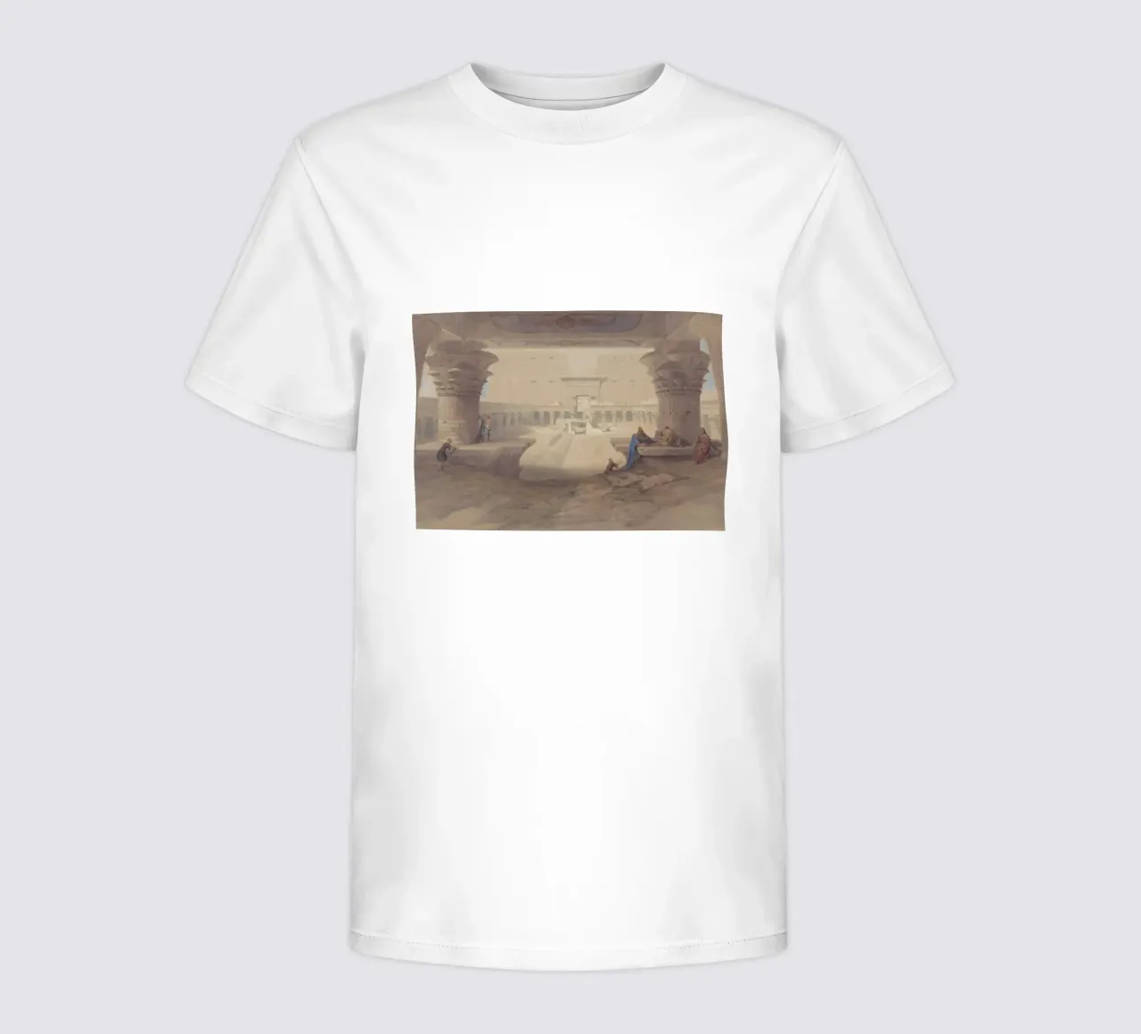 David Roberts - Templo de Isis, Philae - Arte del Antiguo Egipto camiseta para niños de ClubArt