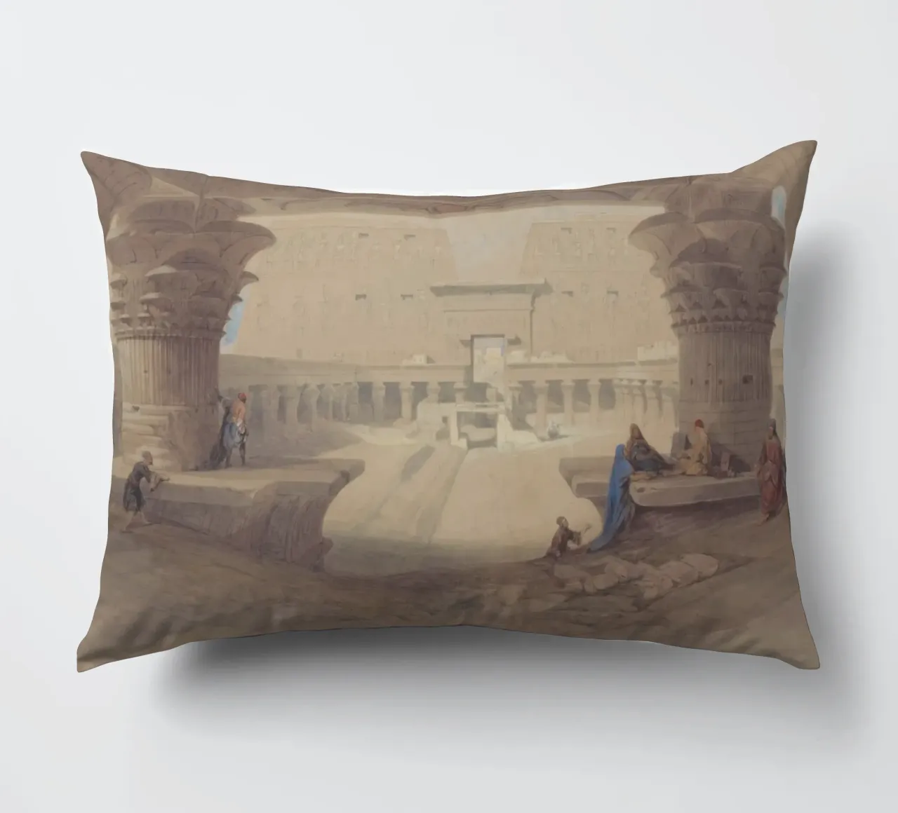 David Roberts - Tempio di Iside, Philae - Arte dell'Antico Egitto cuscino da ClubArt