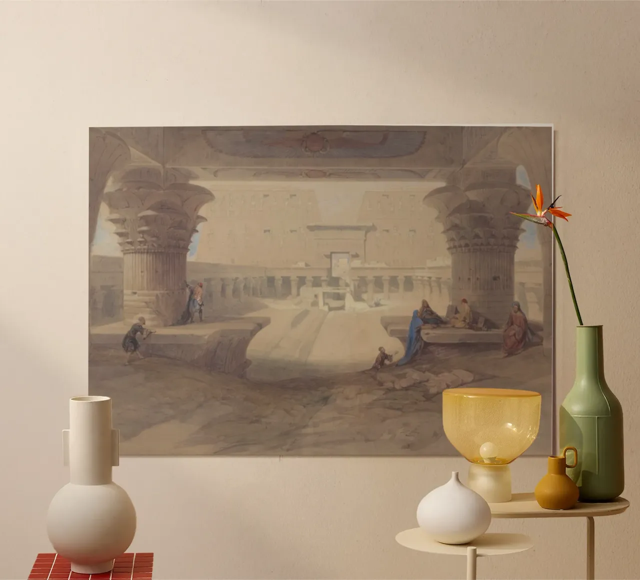 David Roberts - Tempio di Iside, Philae - Arte dell'Antico Egitto poster da ClubArt