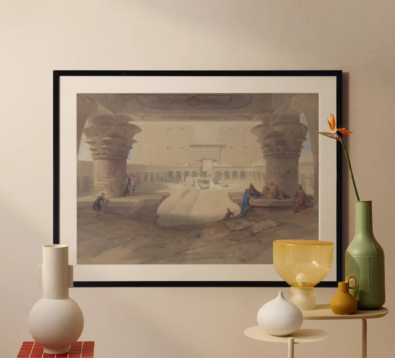 David Roberts - Tempio di Iside, Philae - Arte dell'Antico Egitto poster da ClubArt