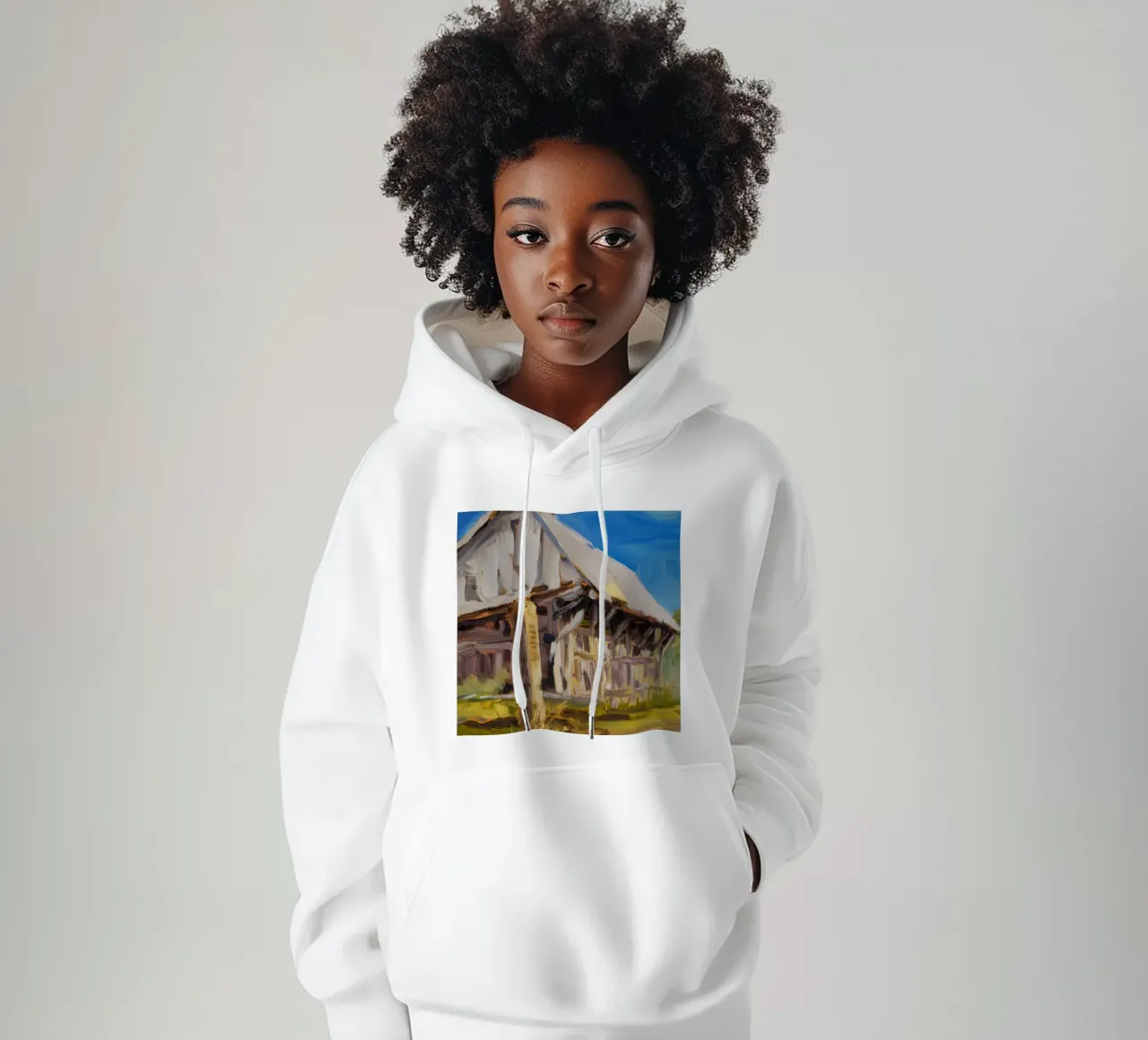 Fascino rustico del fienile felpa con cappuccio da Radiance Landscape