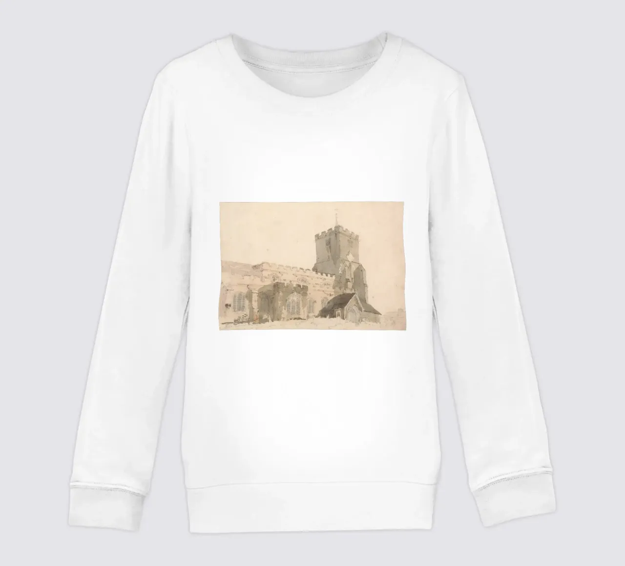 J.M.W. Turner - Esterno di una chiesa d'epoca - Arte inglese felpa bambino da ClubArt