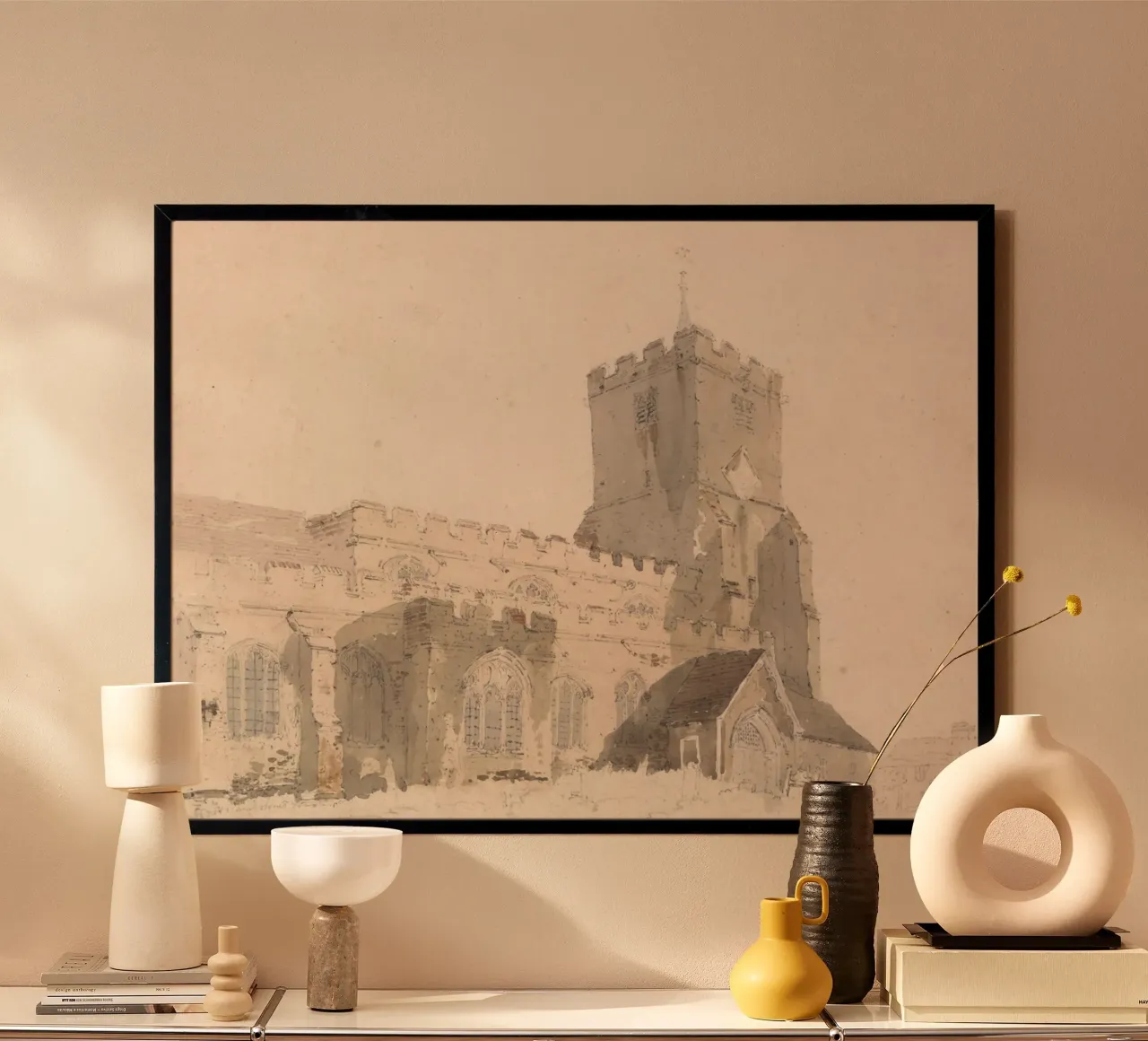 J.M.W. Turner - Esterno di una chiesa d'epoca - Arte inglese poster da ClubArt