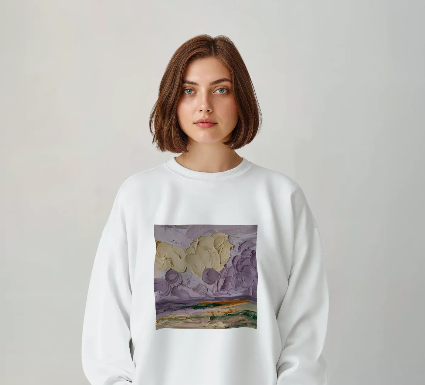 Sogno di un paesaggio nuvoloso celeste felpa da Lush Essence