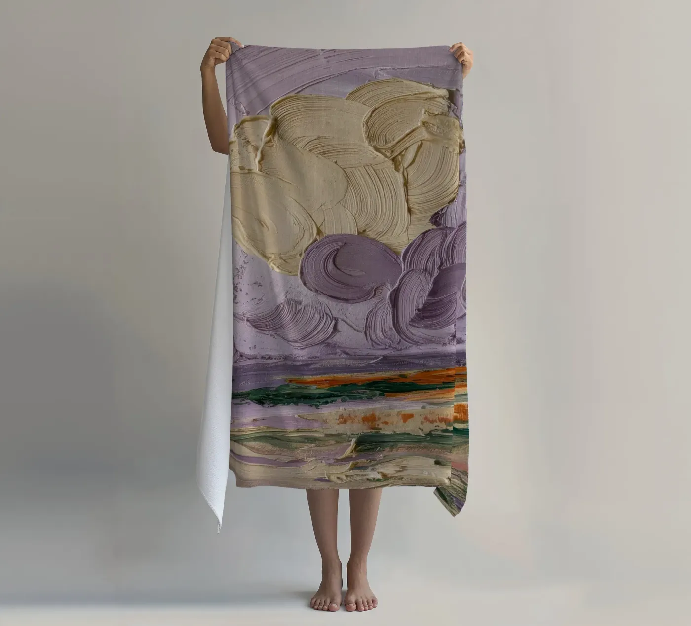 Sogno di un paesaggio nuvoloso celeste telo mare da Lush Essence